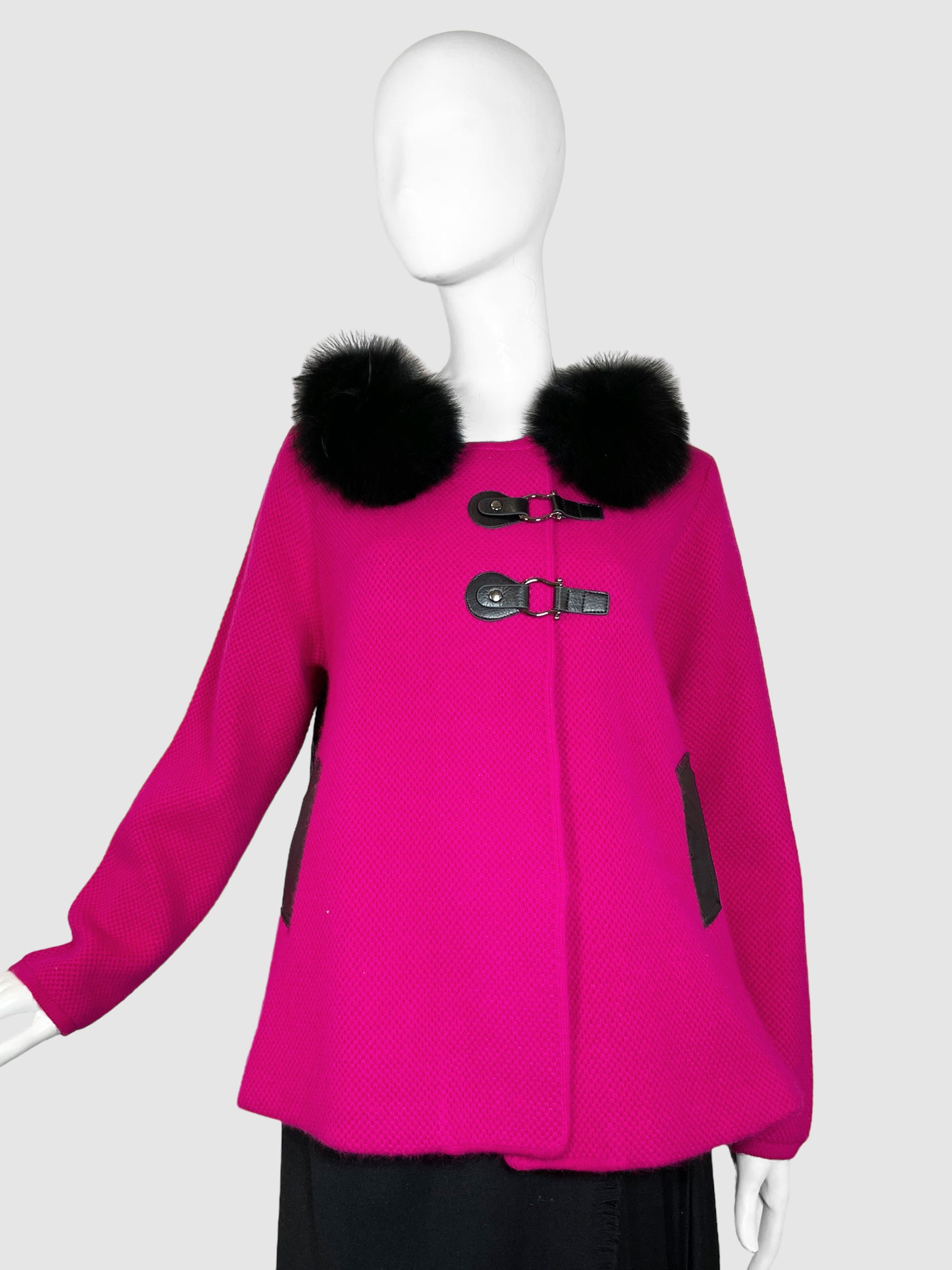 Coat with Detachable Fur - Size M