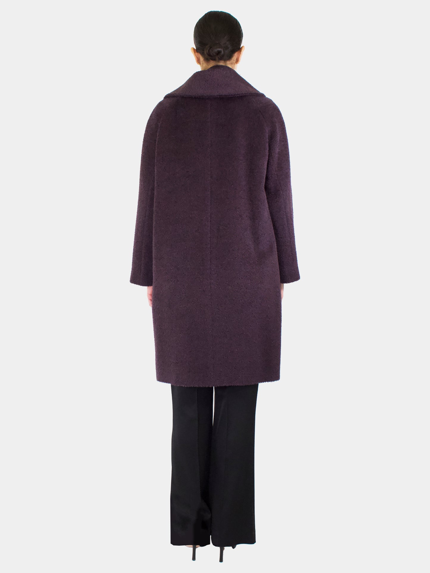 Alpaca Wool Midi Coat - Size 8