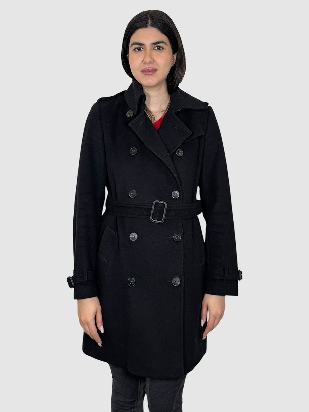 Wool Double-Breasted Coat