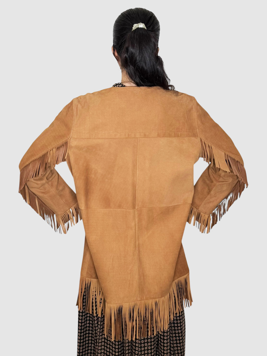 Suede Fringe Jacket