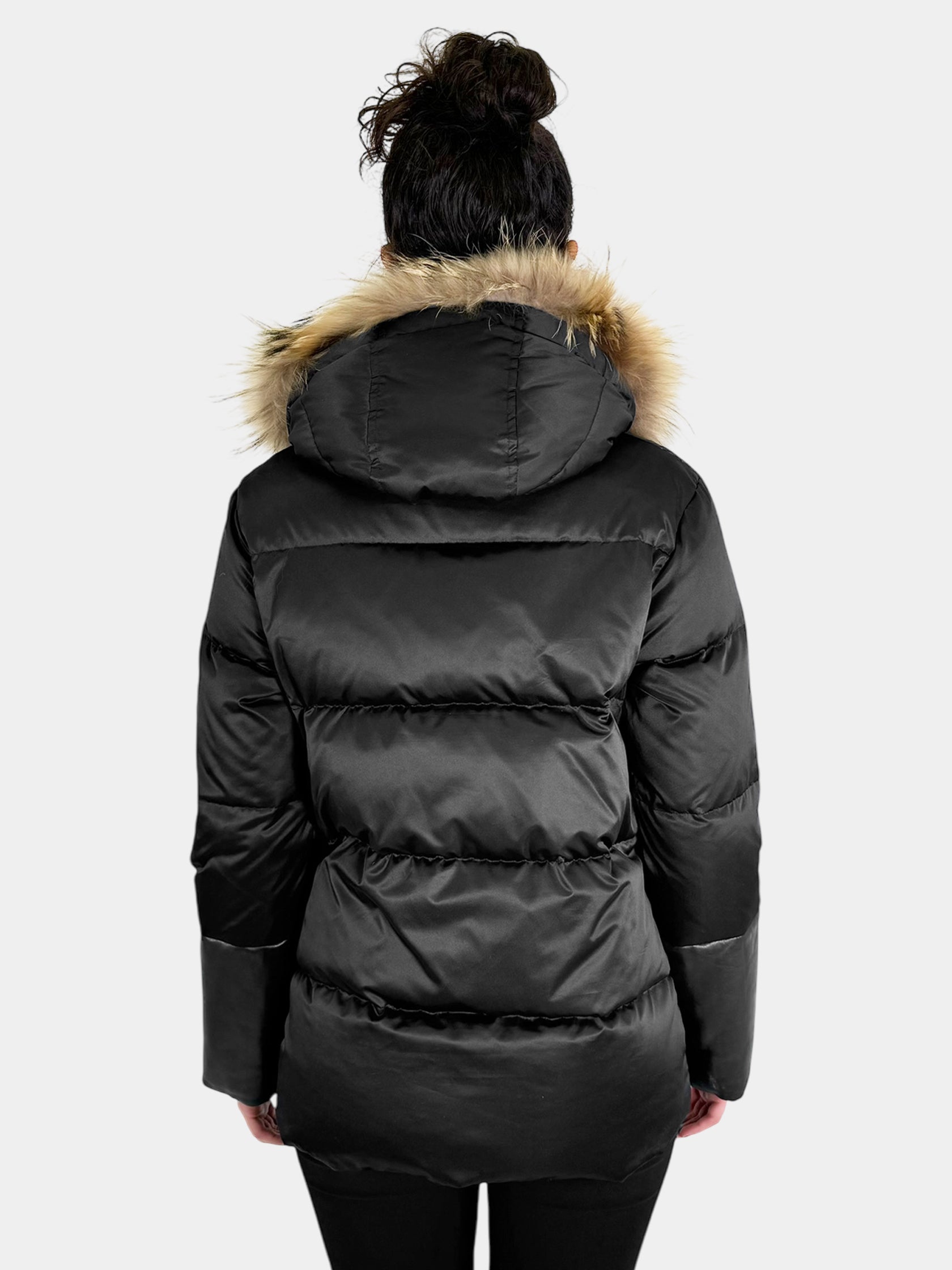 Marcie Fur Trim Puffer Coat - Size 3