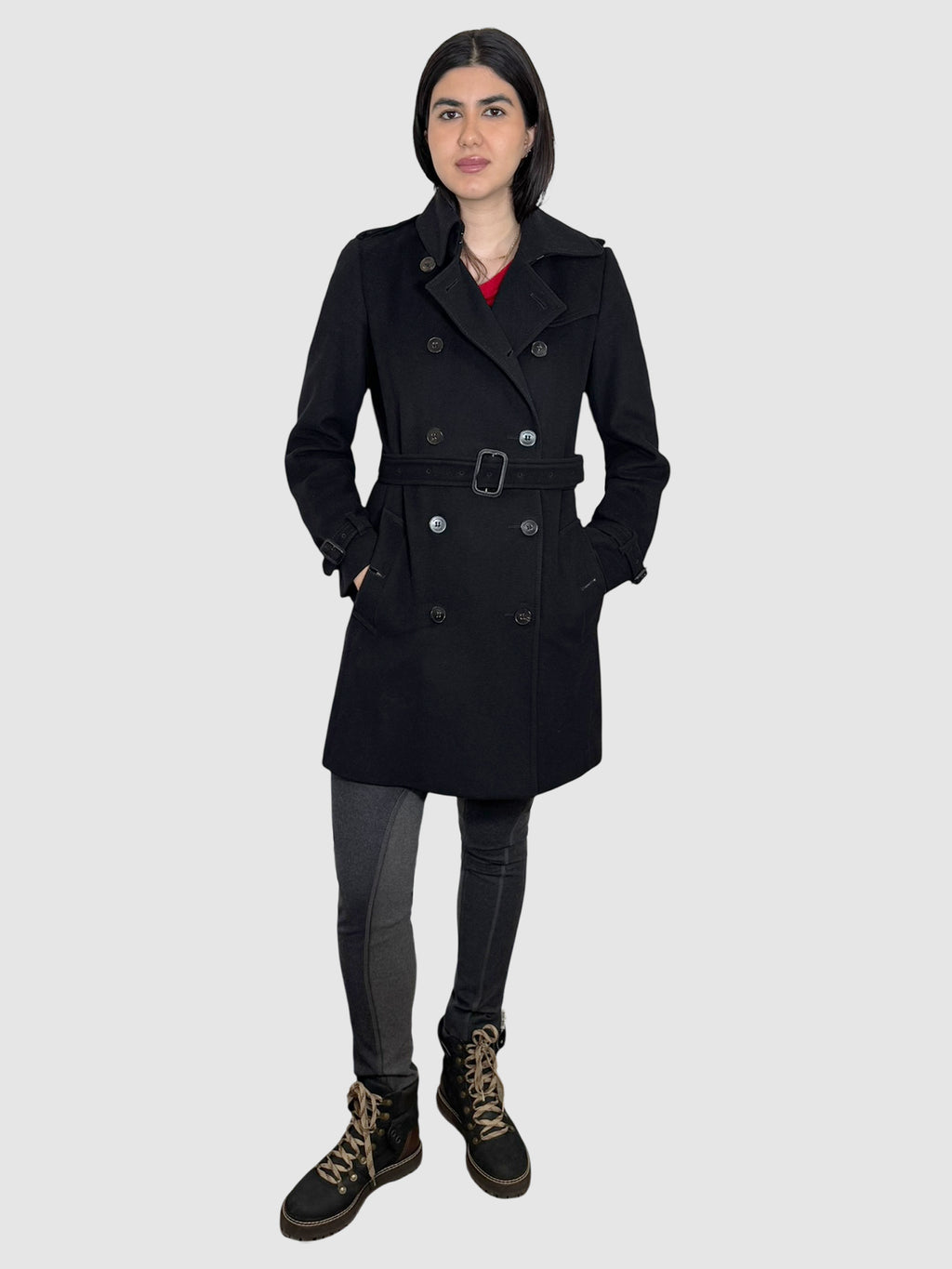 Wool Double-Breasted Coat