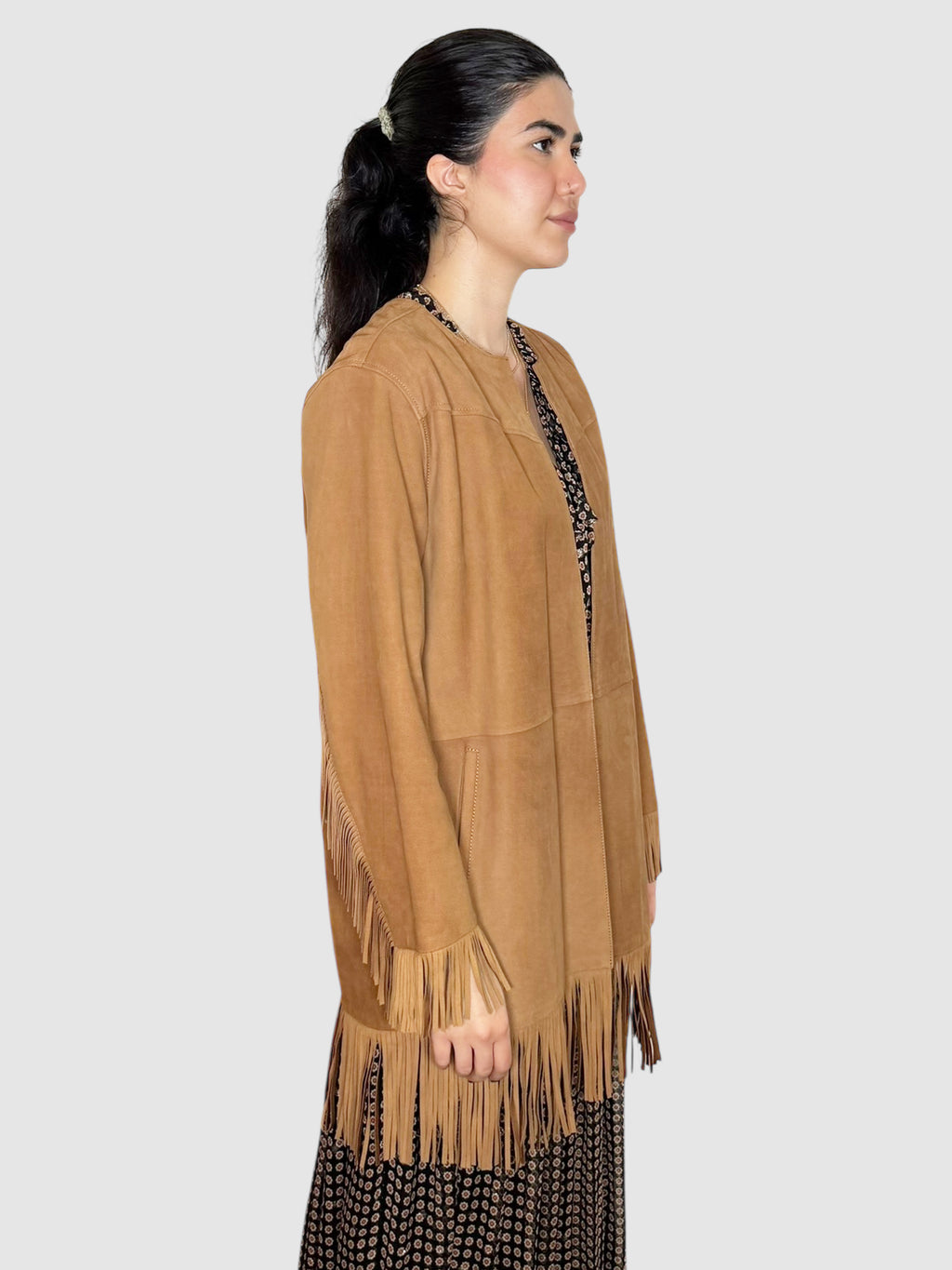 Suede Fringe Jacket