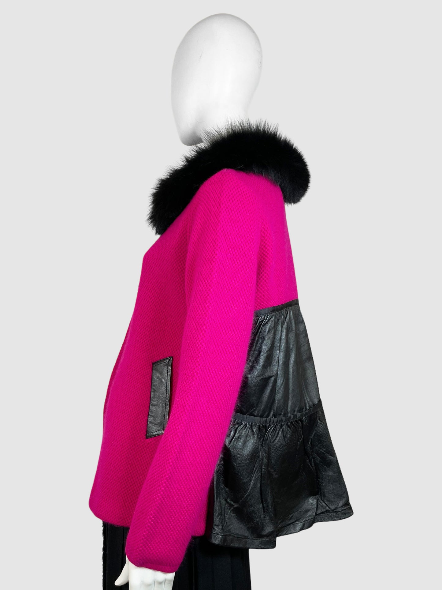 Coat with Detachable Fur - Size M