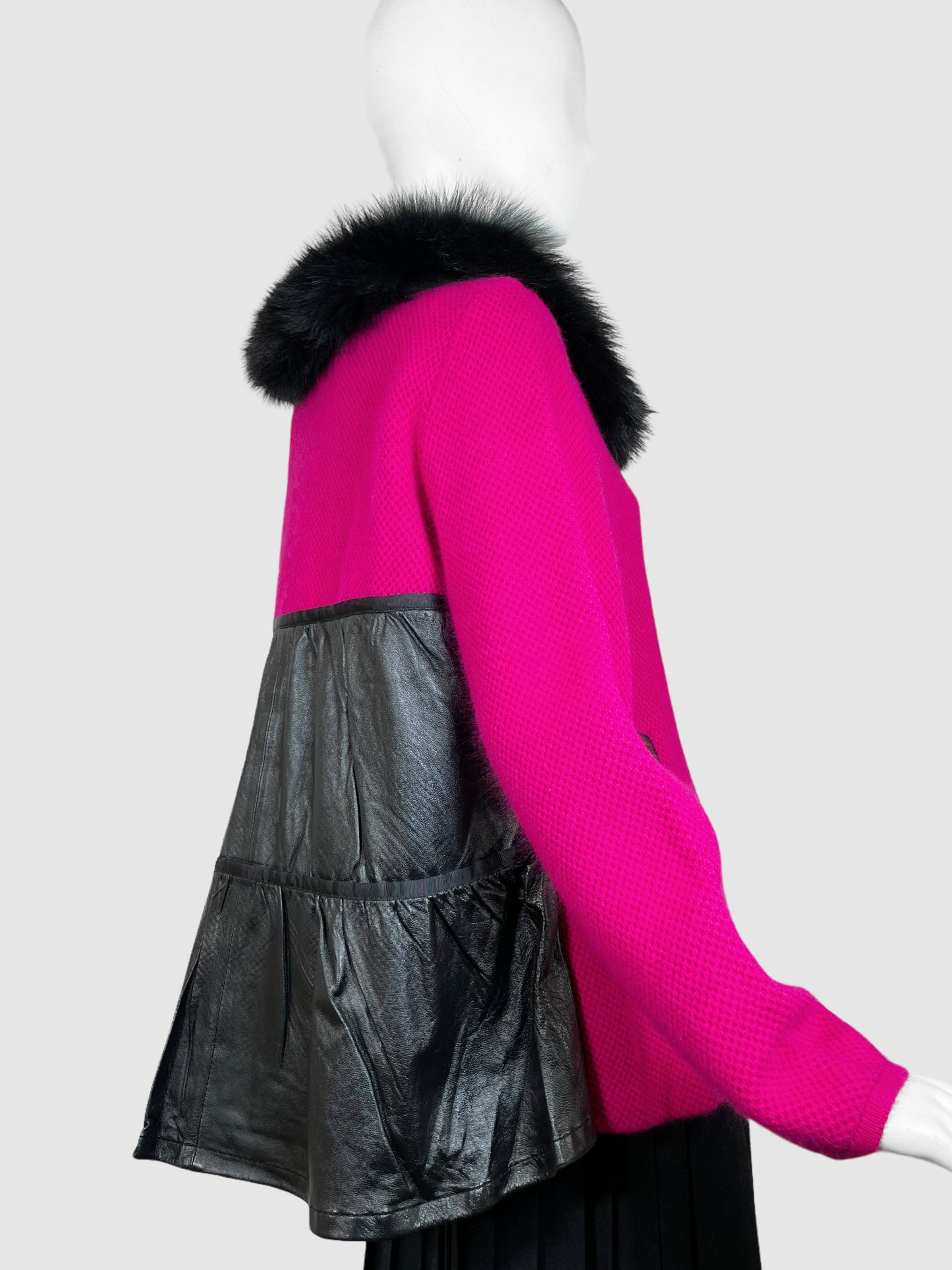 Coat with Detachable Fur - Size M