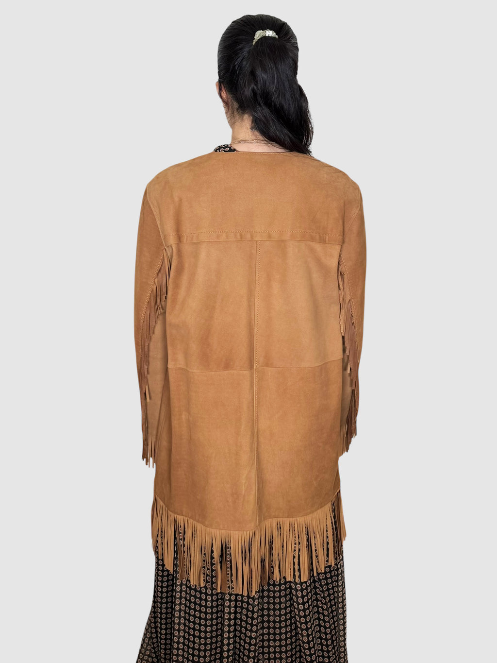 Suede Fringe Jacket