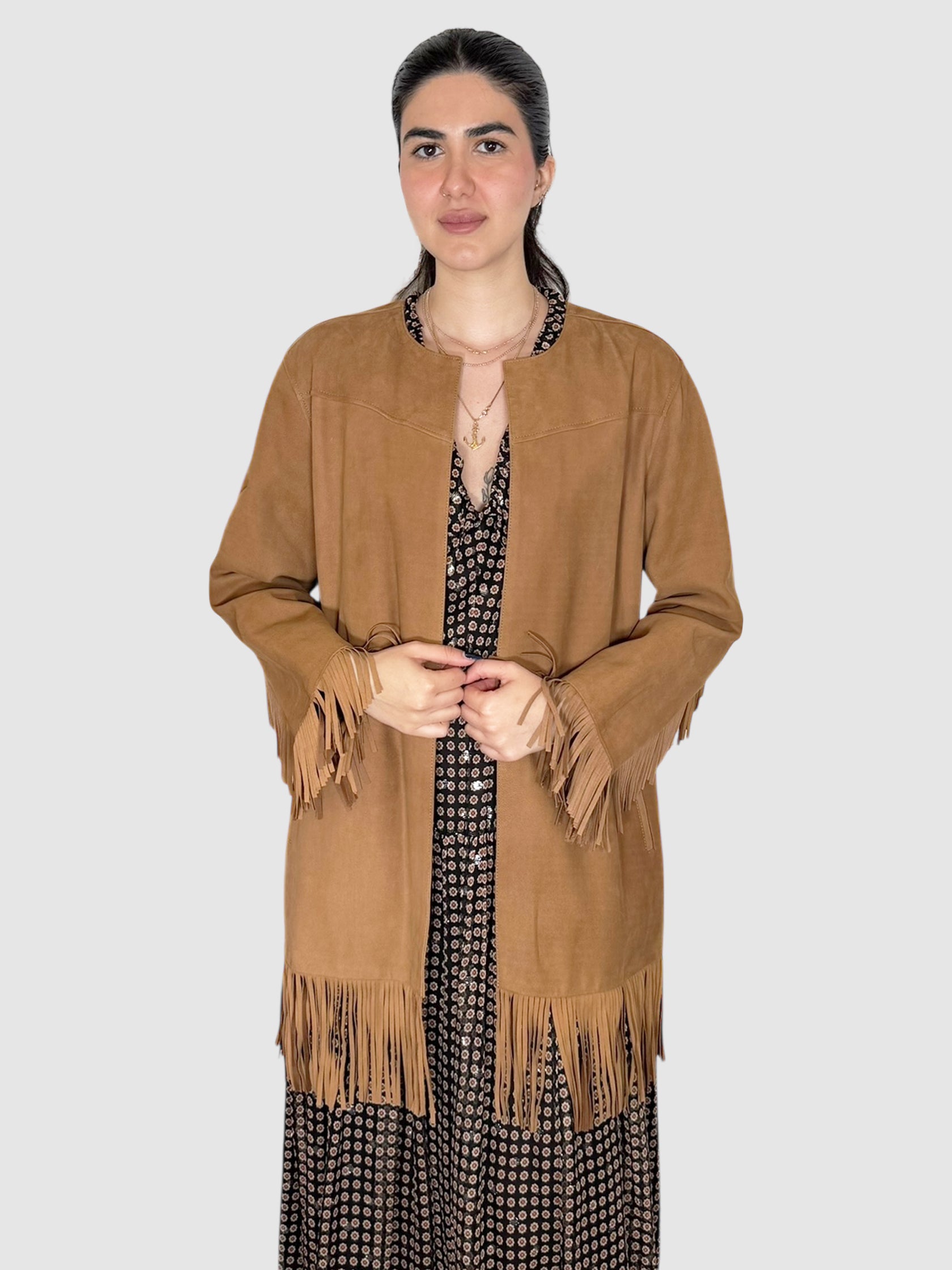 Suede Fringe Jacket