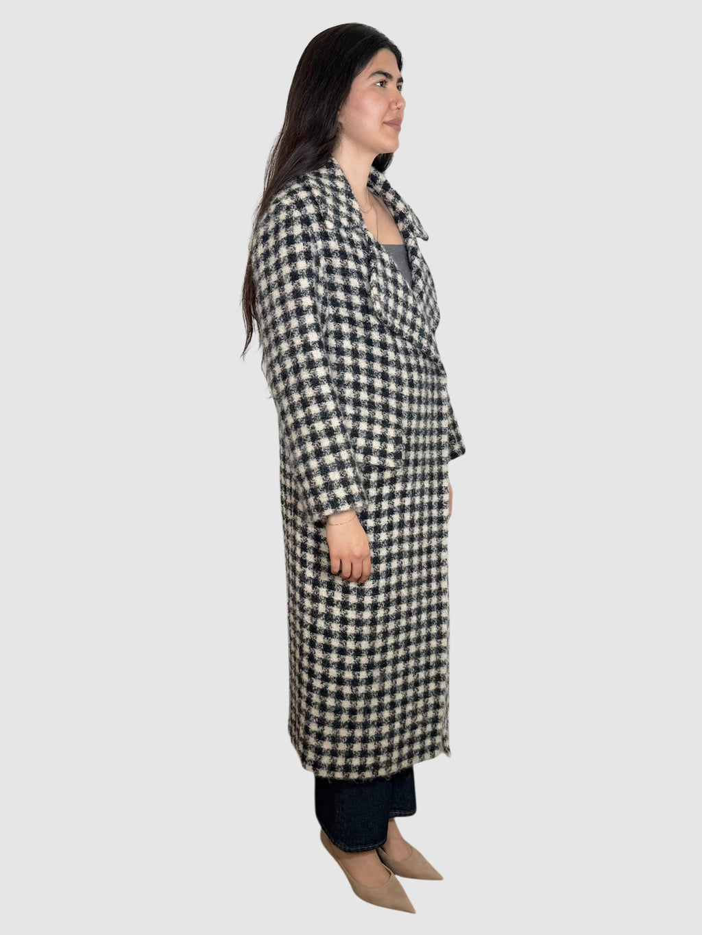 Plaid Blanket Coat