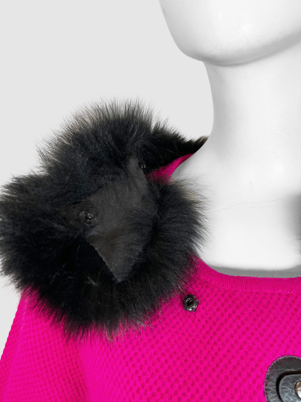 Coat with Detachable Fur - Size M