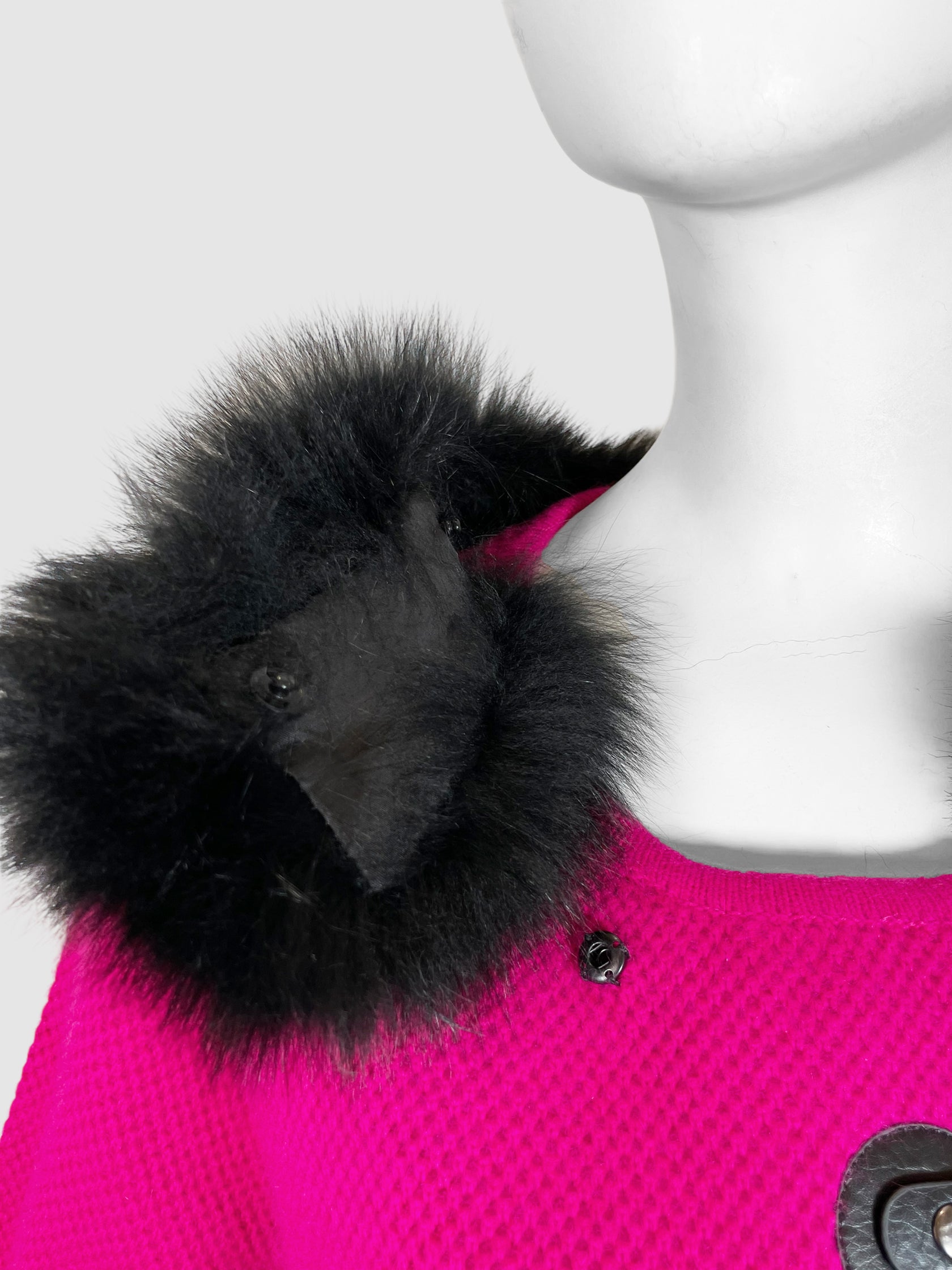 Coat with Detachable Fur - Size M