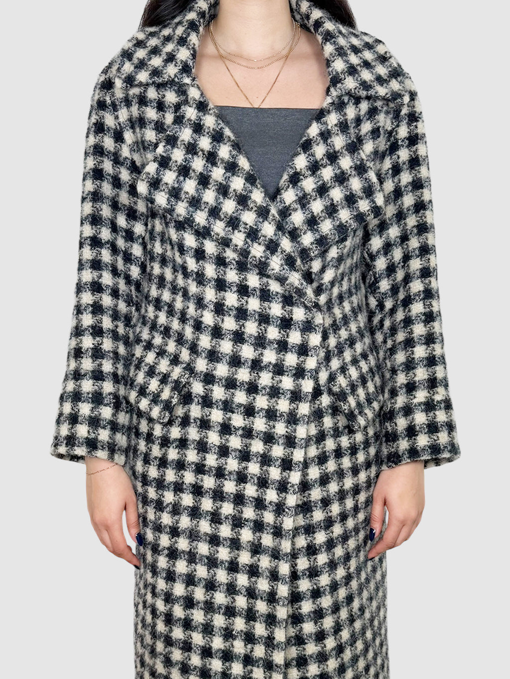Plaid Blanket Coat