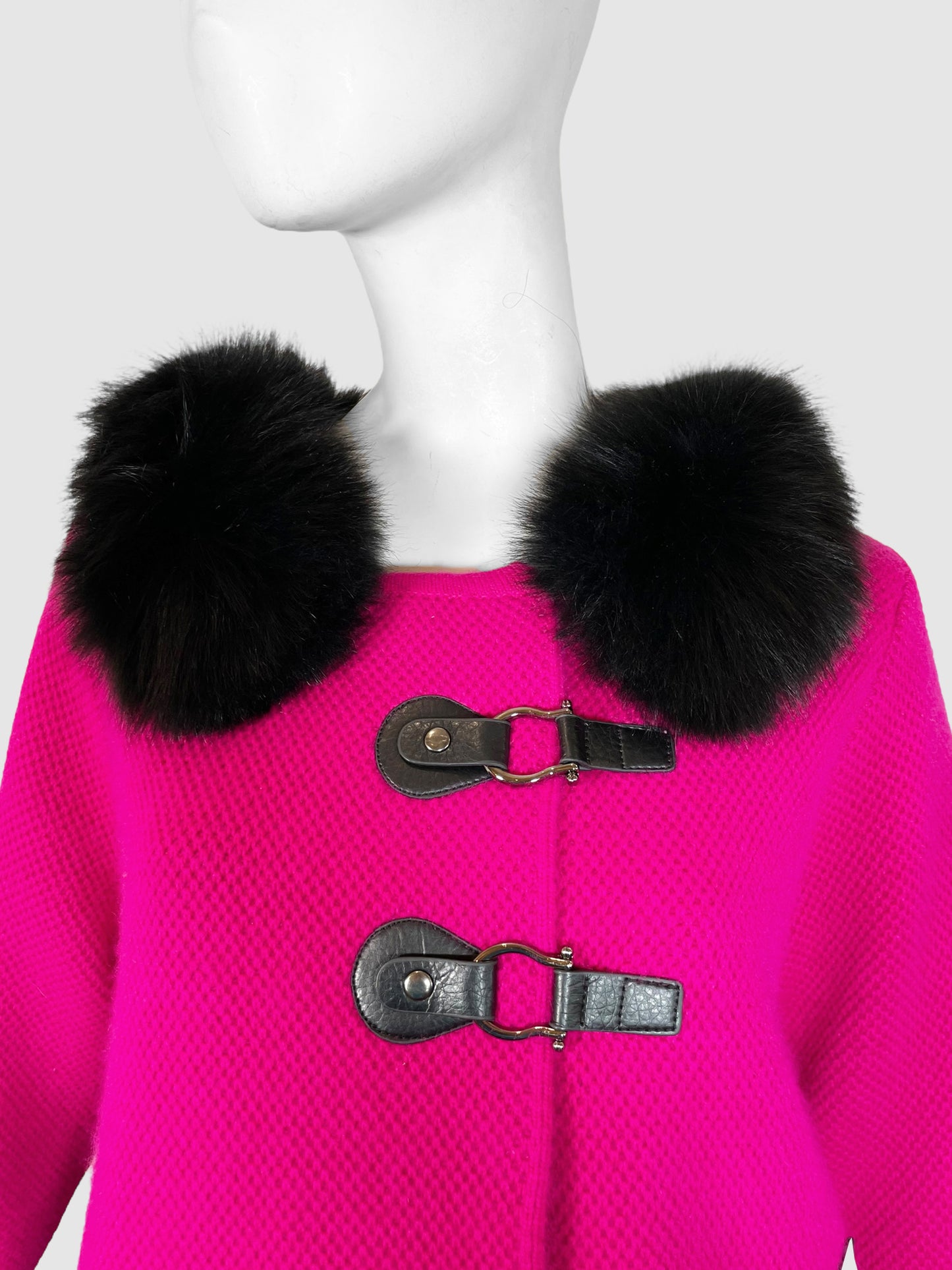 Coat with Detachable Fur - Size M