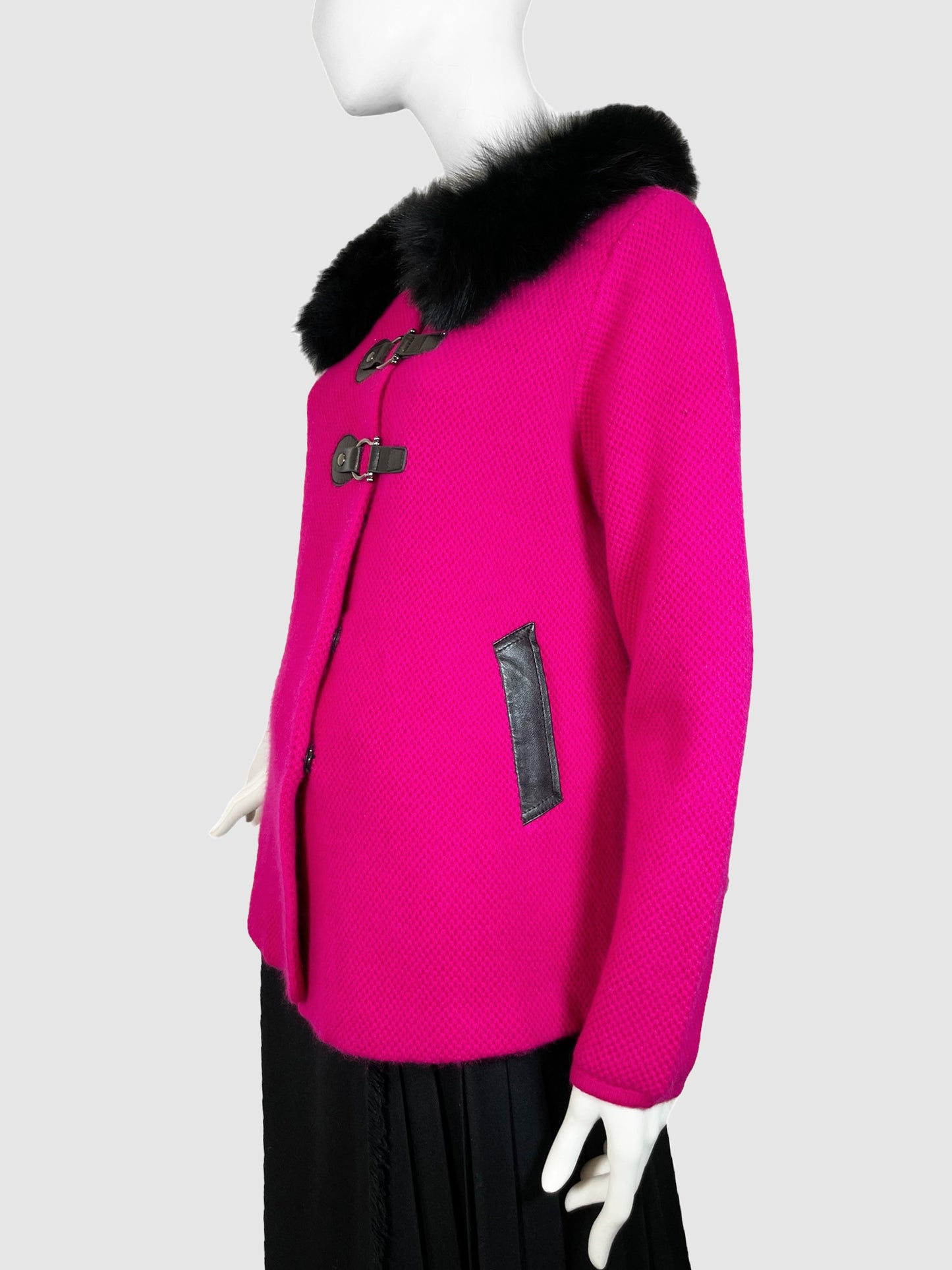Coat with Detachable Fur - Size M