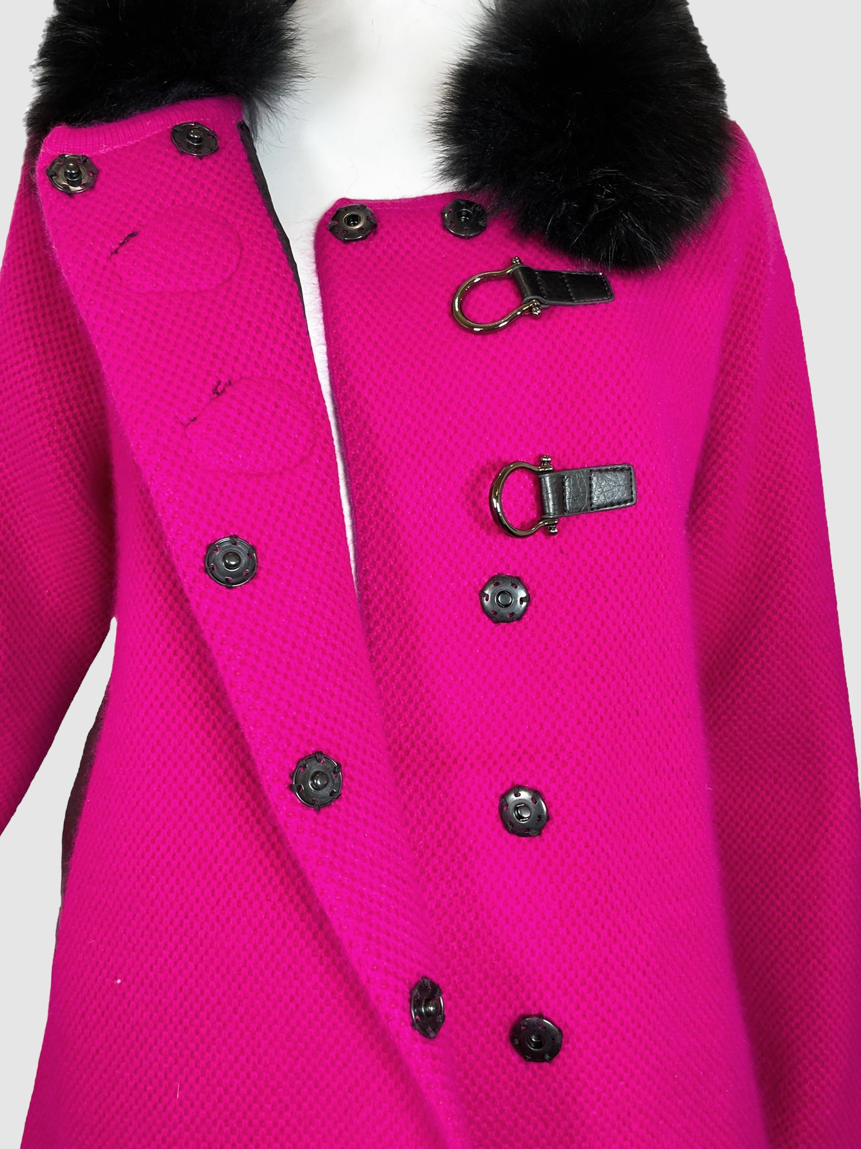Coat with Detachable Fur - Size M