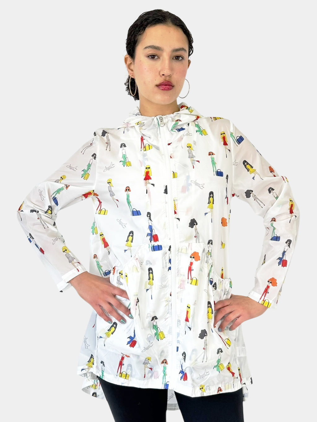 Ladies Print Zip-Up Jacket