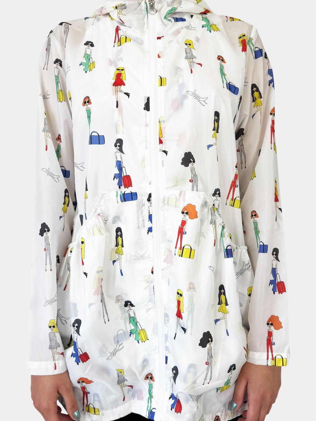 Ladies Print Zip-Up Jacket