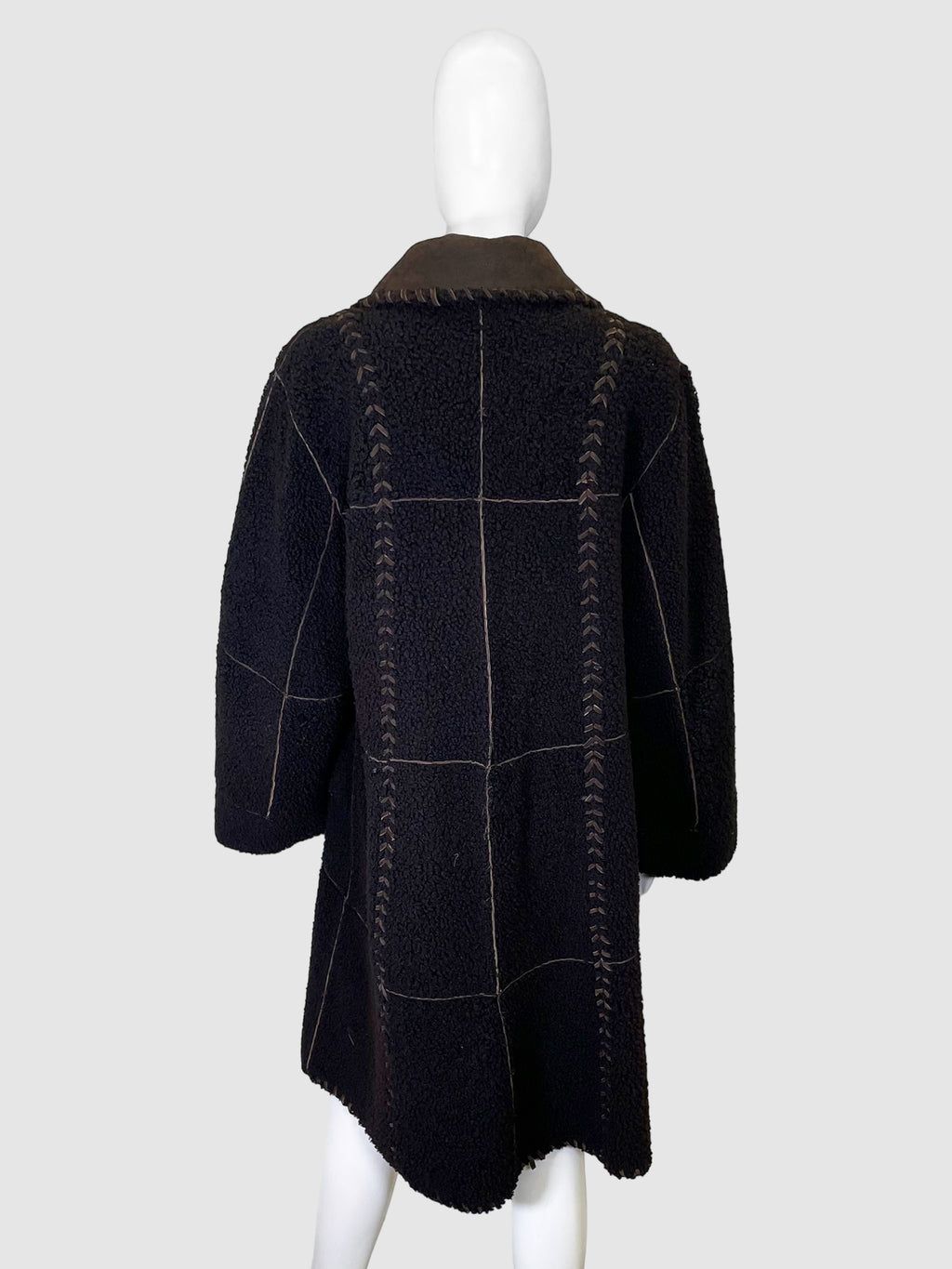 Reversible Shearling Coat - Size L