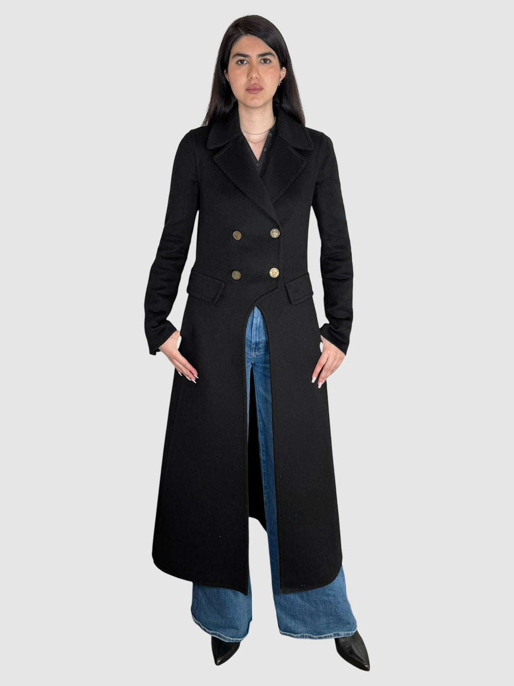 Cashmere Double-Breasted Coat
