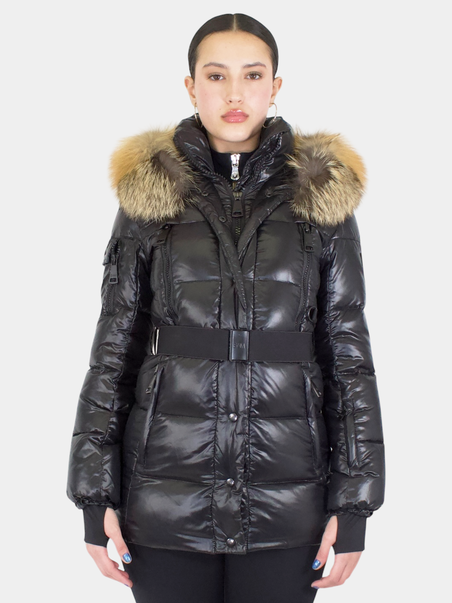 Millennium Fur Trim Down Coat - Size XS