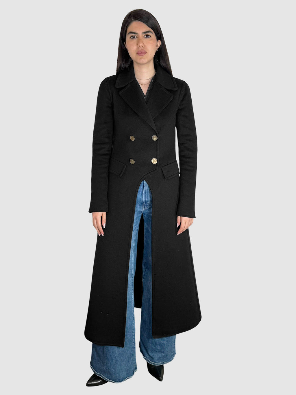 Cashmere Double-Breasted Coat