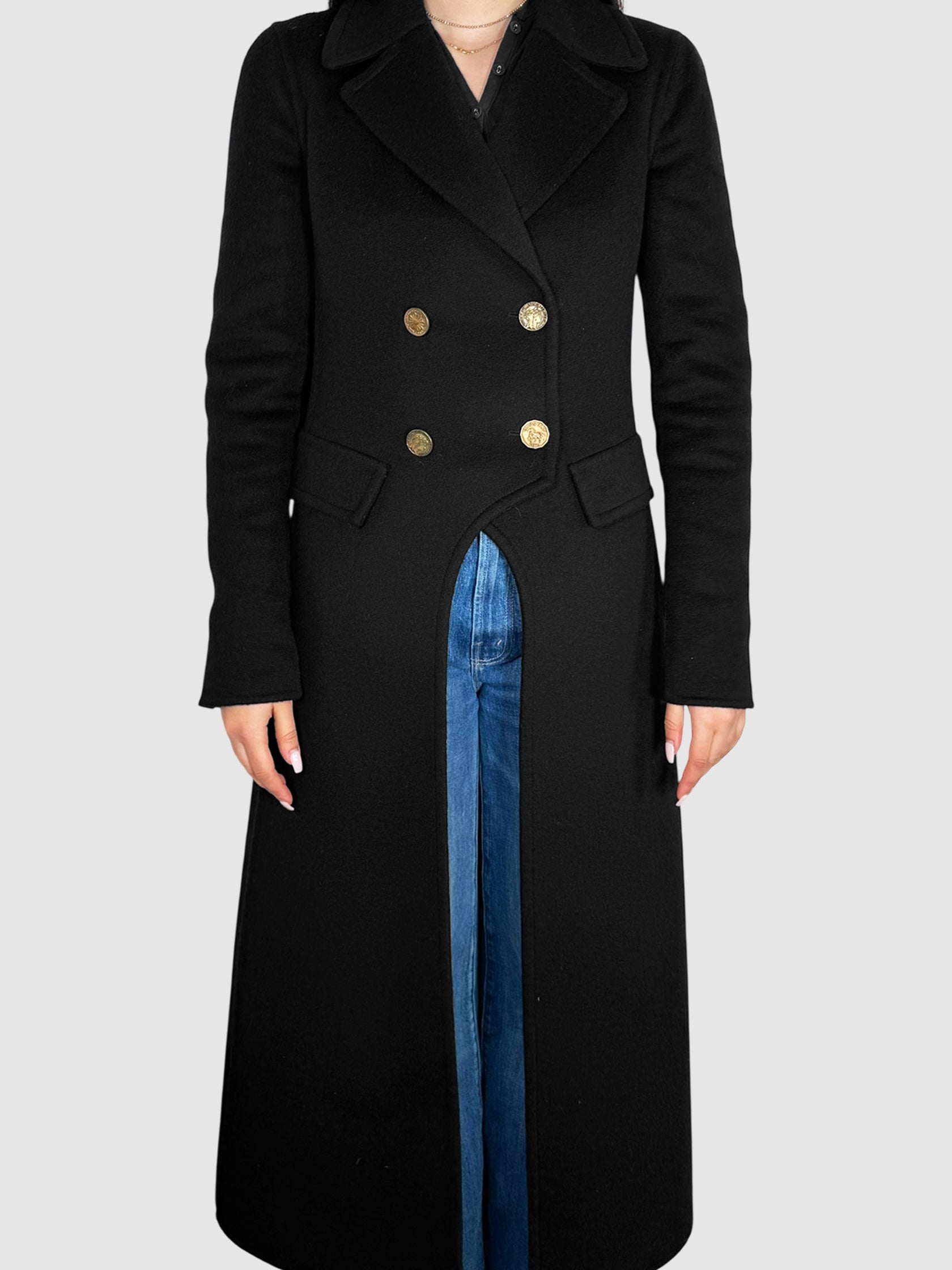 Cashmere Double-Breasted Coat