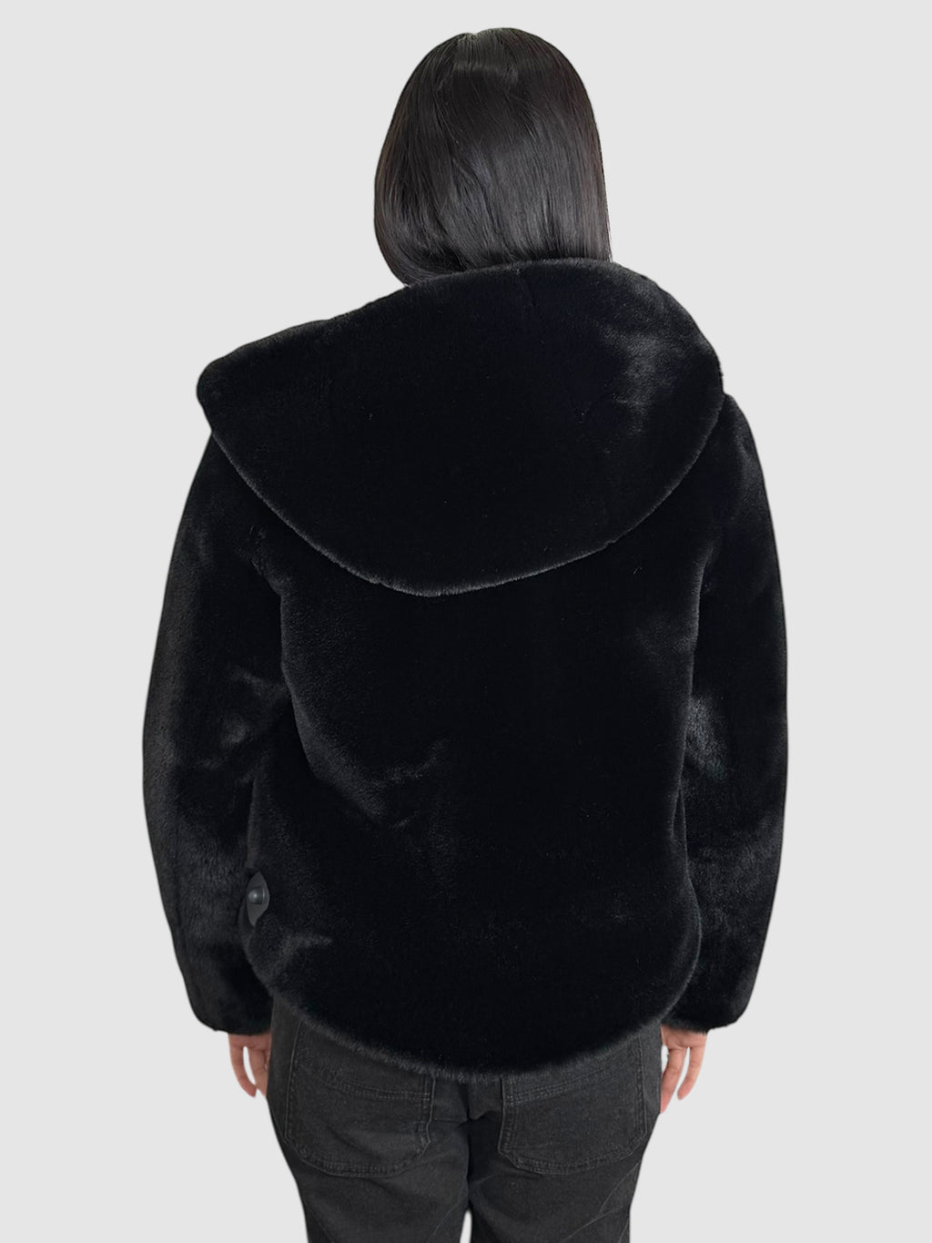 Faux Fur Hooded Jacket