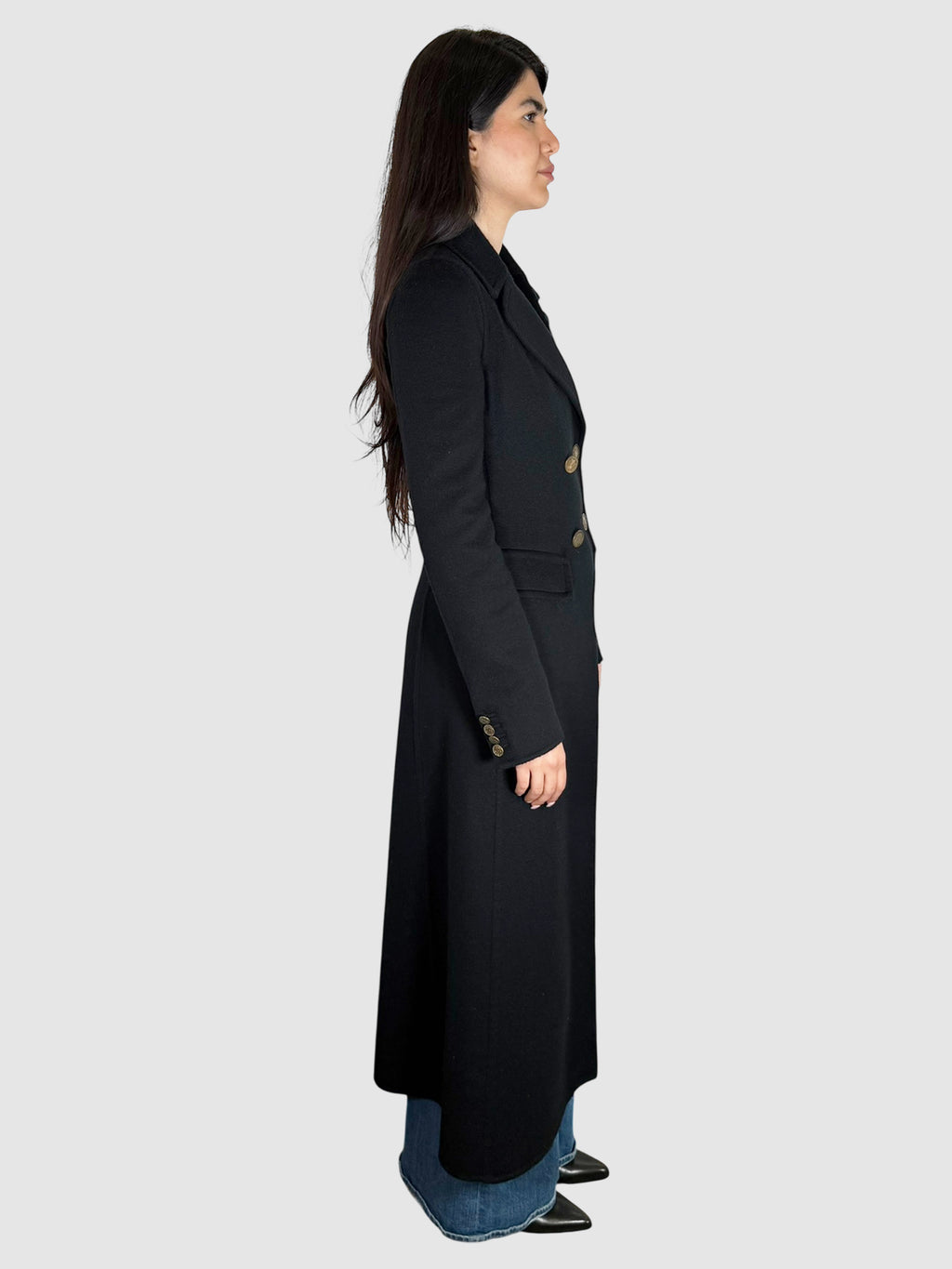 Cashmere Double-Breasted Coat