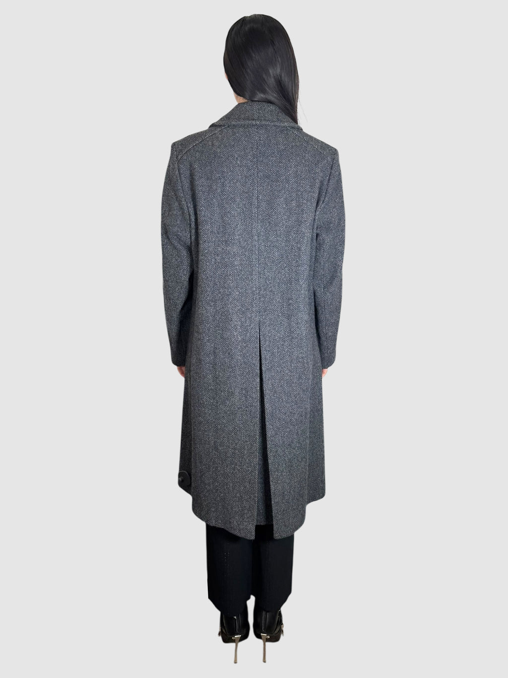 Chevron Wool Coat