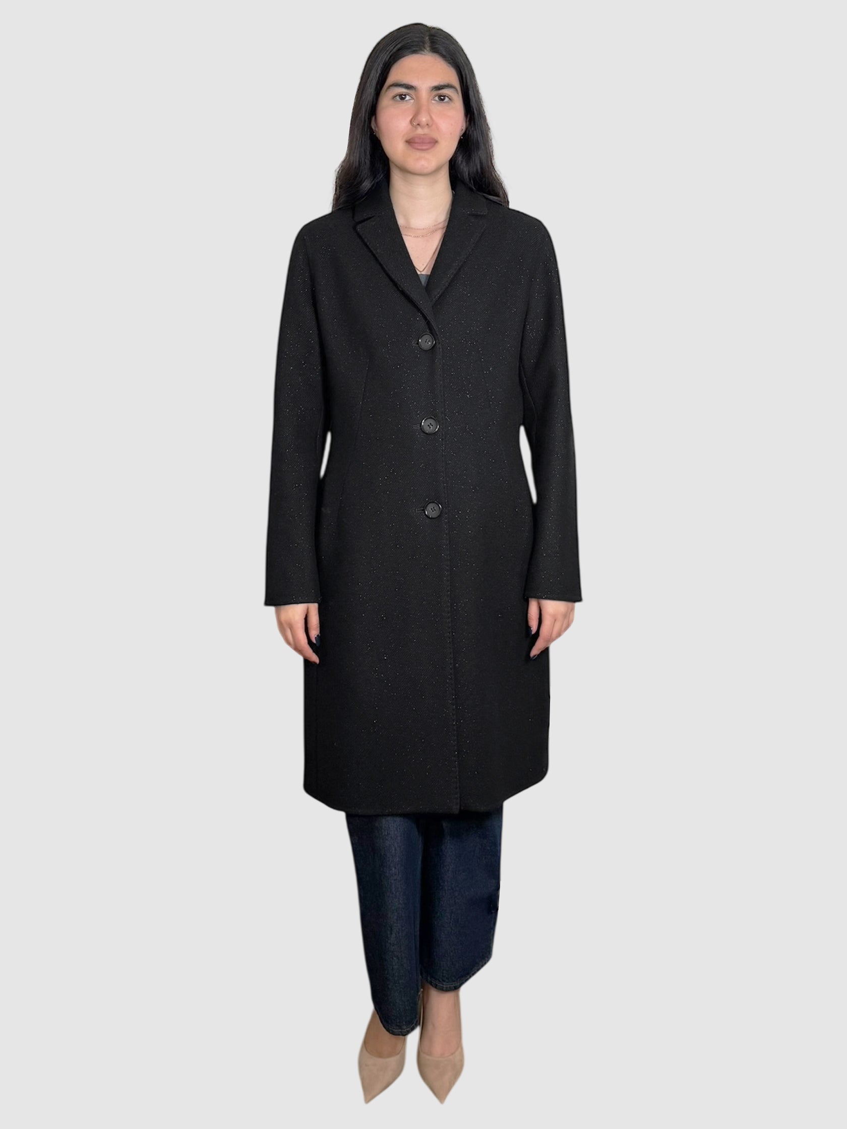 Wool Button-Up Coat