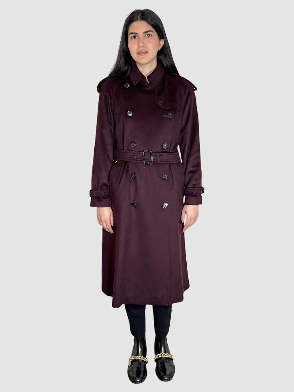 Cashmere Double-Breasted Coat