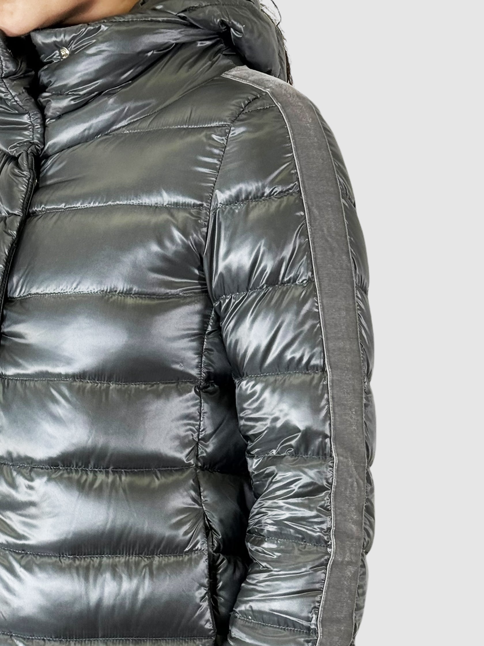 Quilted Down Puffer Coat - Size 40