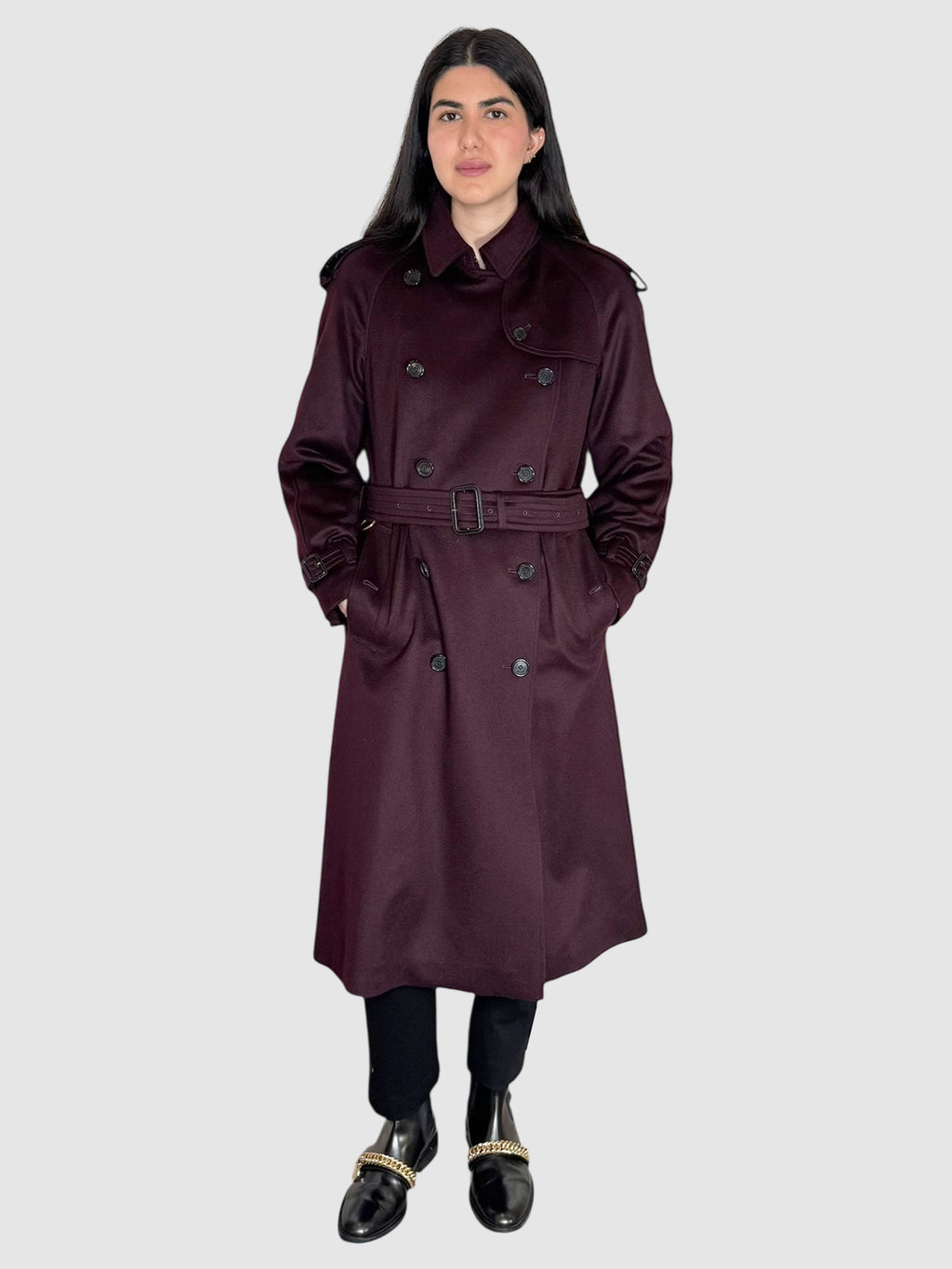 Cashmere Double-Breasted Coat