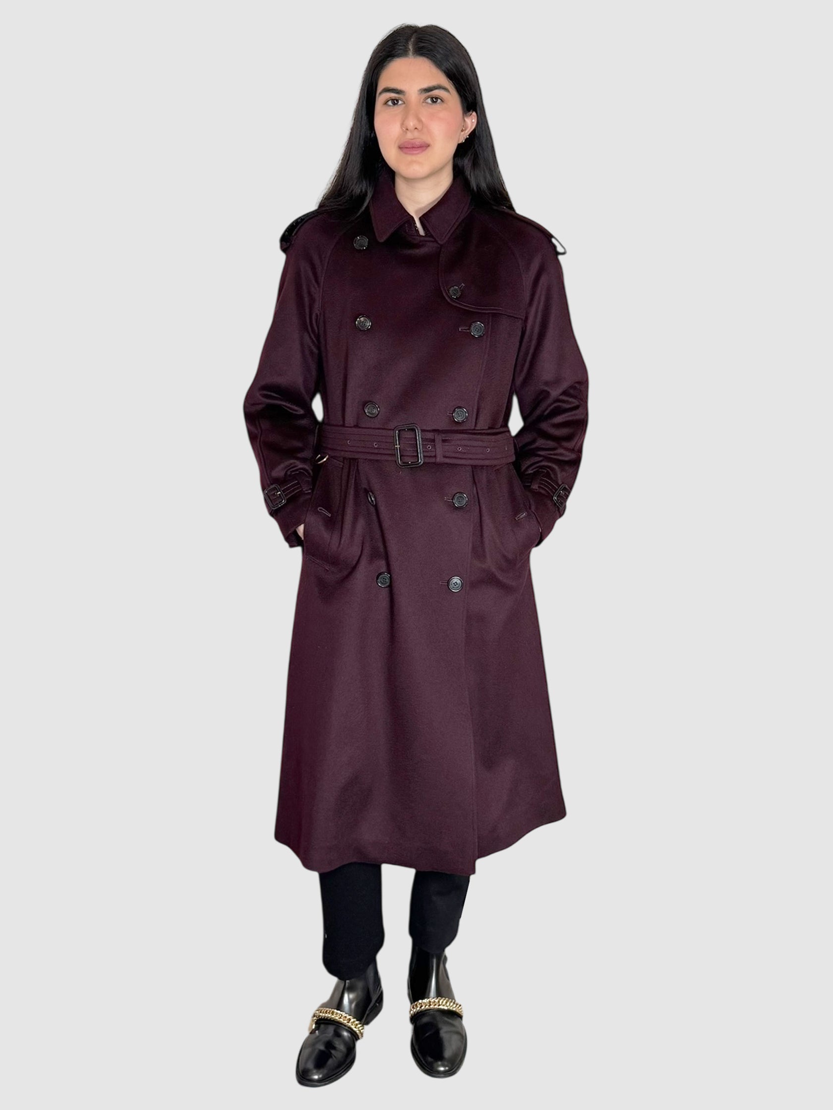 Cashmere Double-Breasted Coat