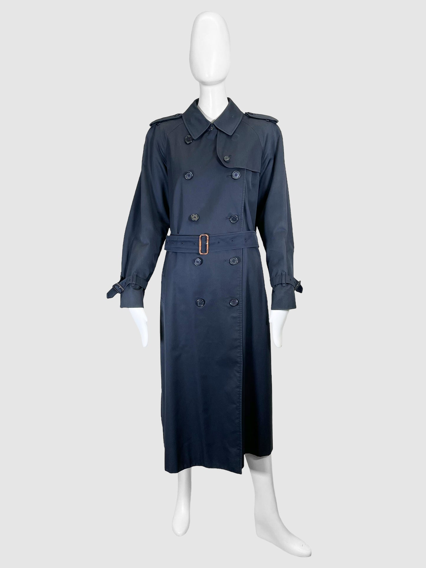 Double-Breasted Trench Coat - Size M