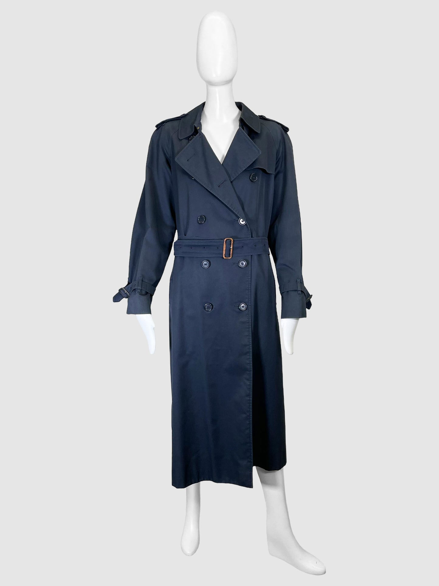 Double-Breasted Trench Coat - Size M