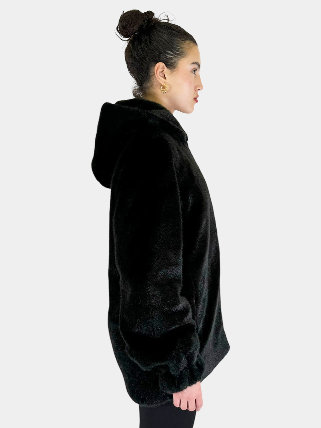 Faux Fur Zip-Up Jacket