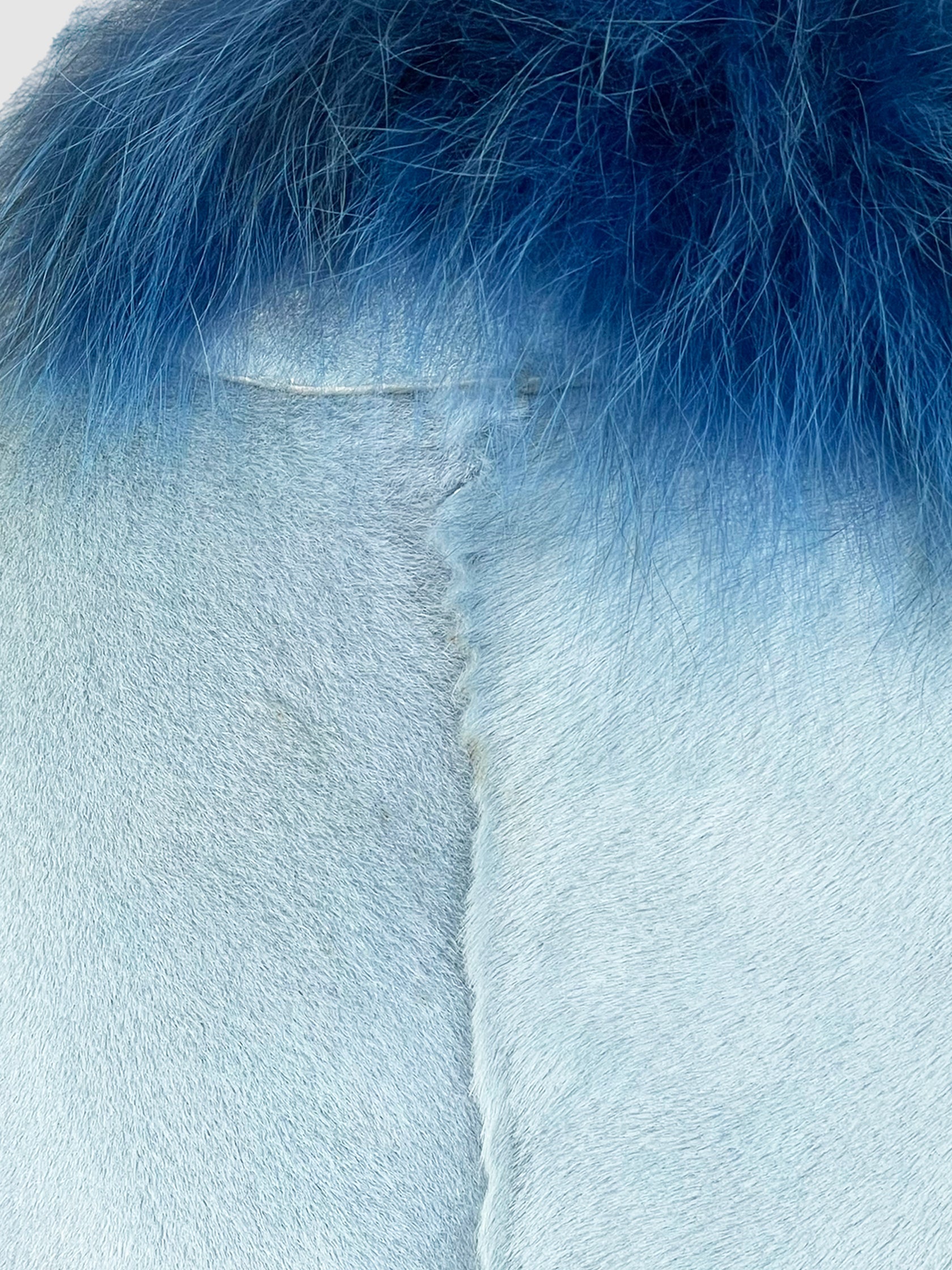 Shearling Faux Fur Trimmed Coat - Size 44