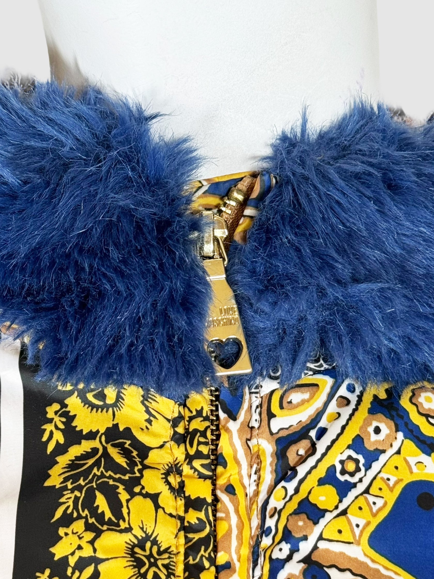 Love Moschino Abstract Puffer Coat - Size 4