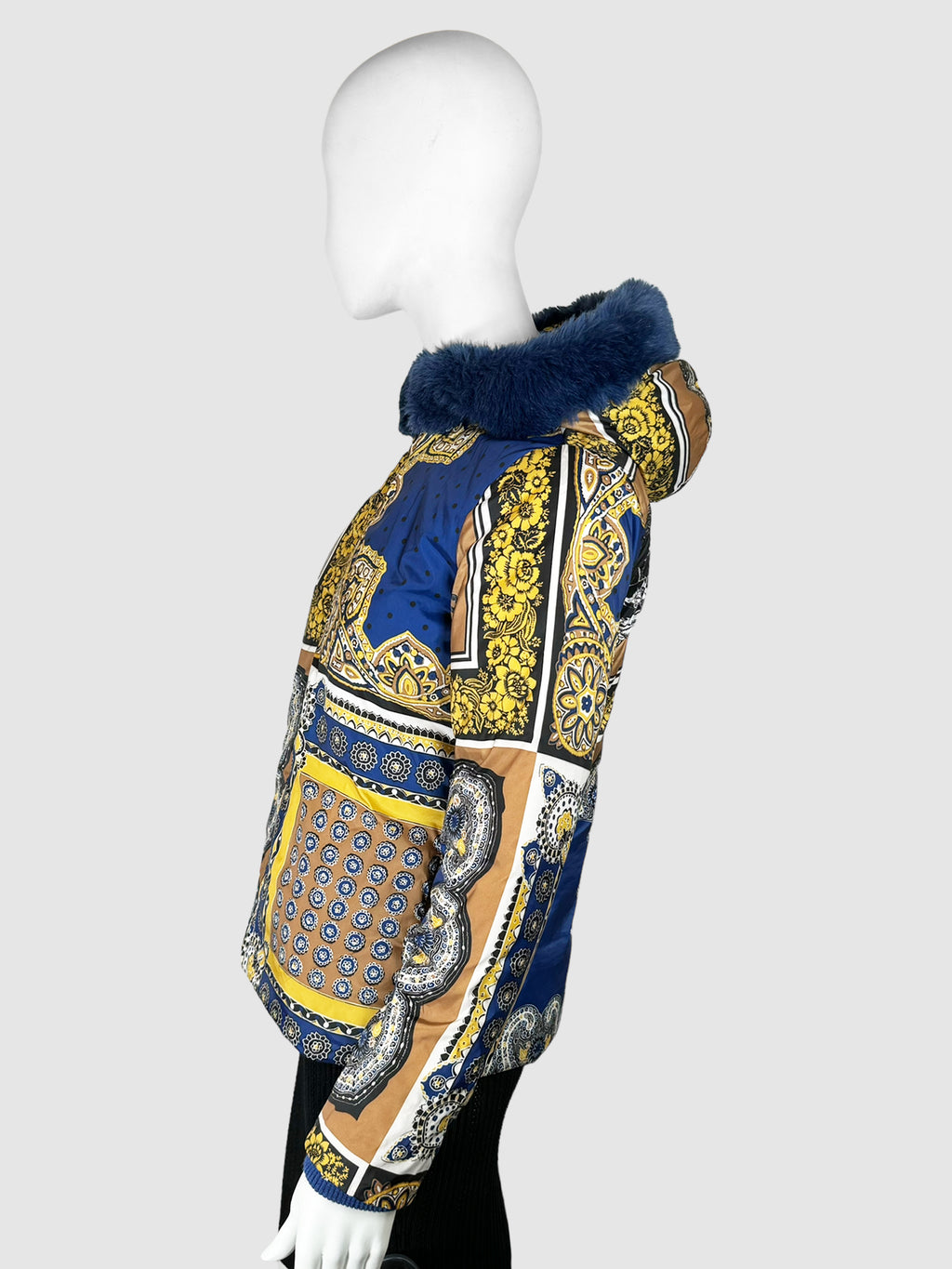 Love Moschino Abstract Puffer Coat - Size 4