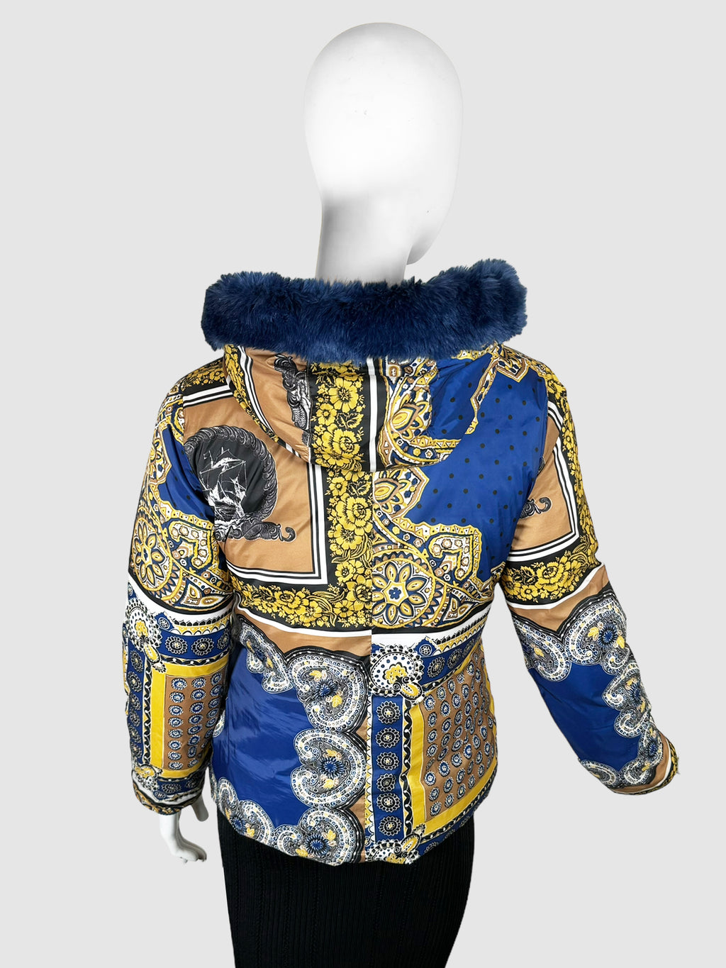 Love Moschino Abstract Puffer Coat - Size 4