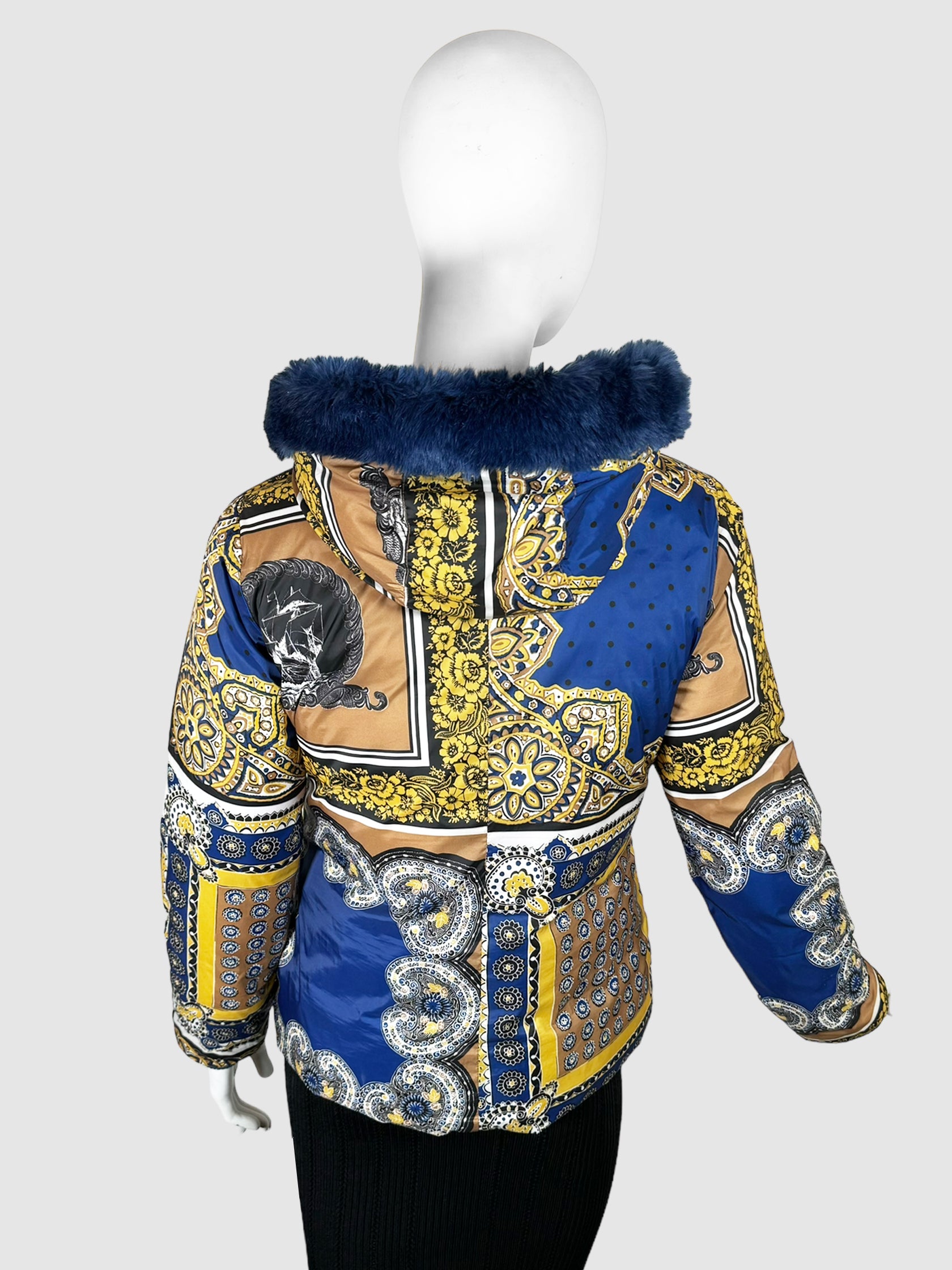 Love Moschino Abstract Puffer Coat - Size 4