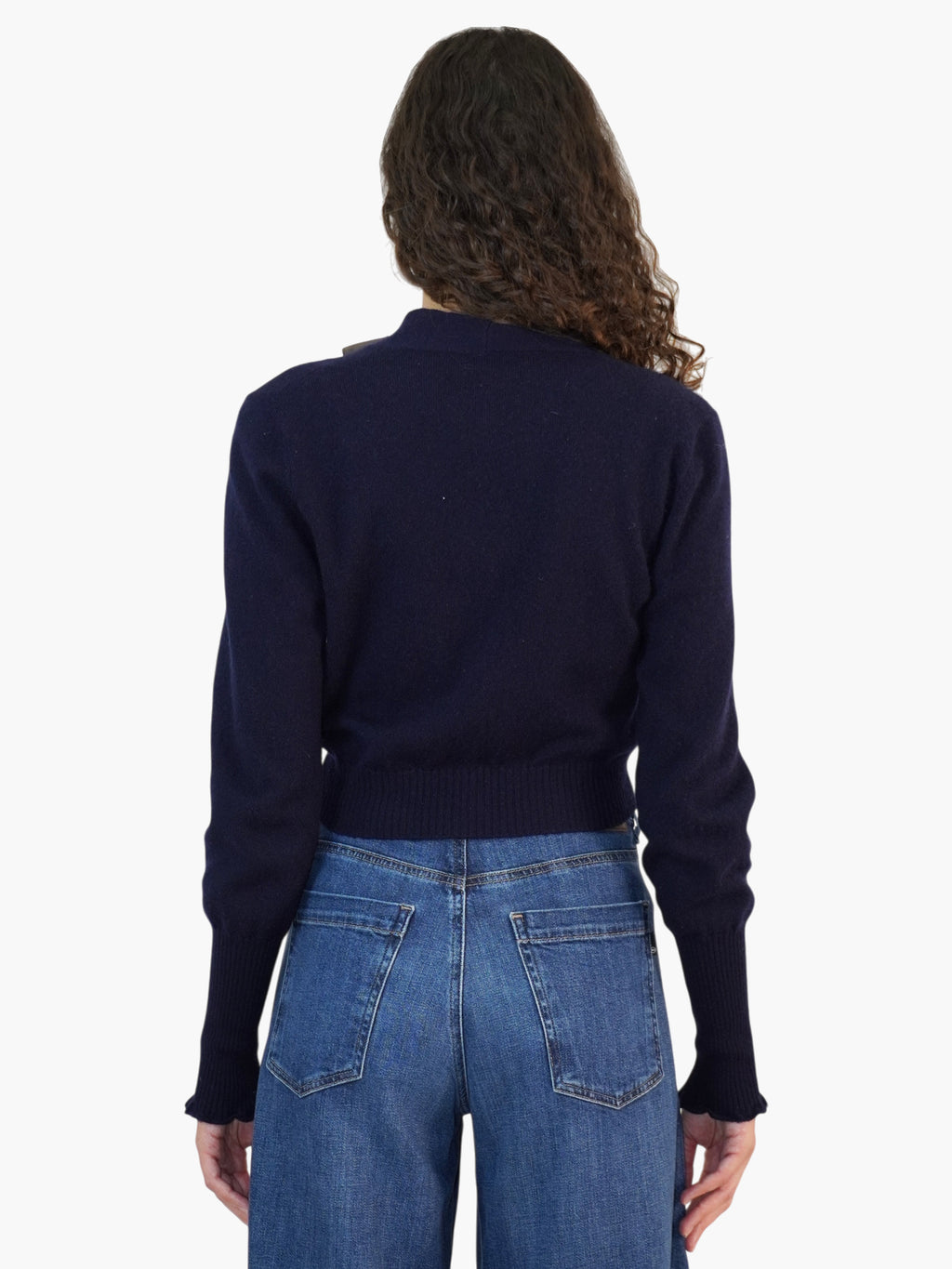 Cropped Cashmere Cardigan