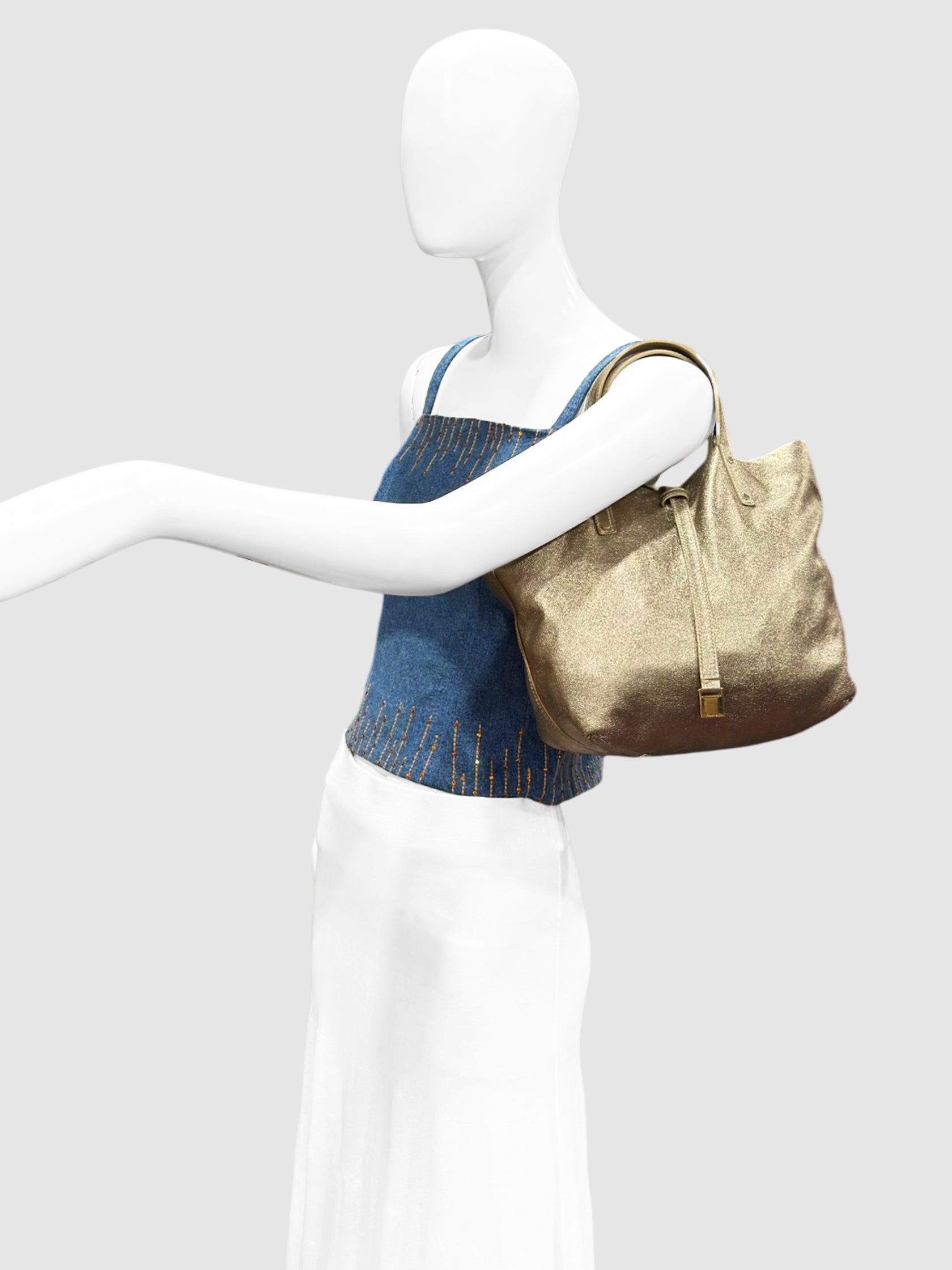 Metallic Reversible Tote