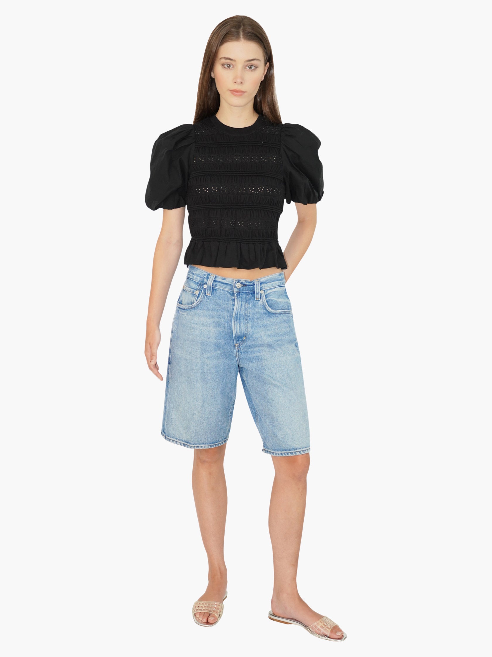Court Denim Shorts