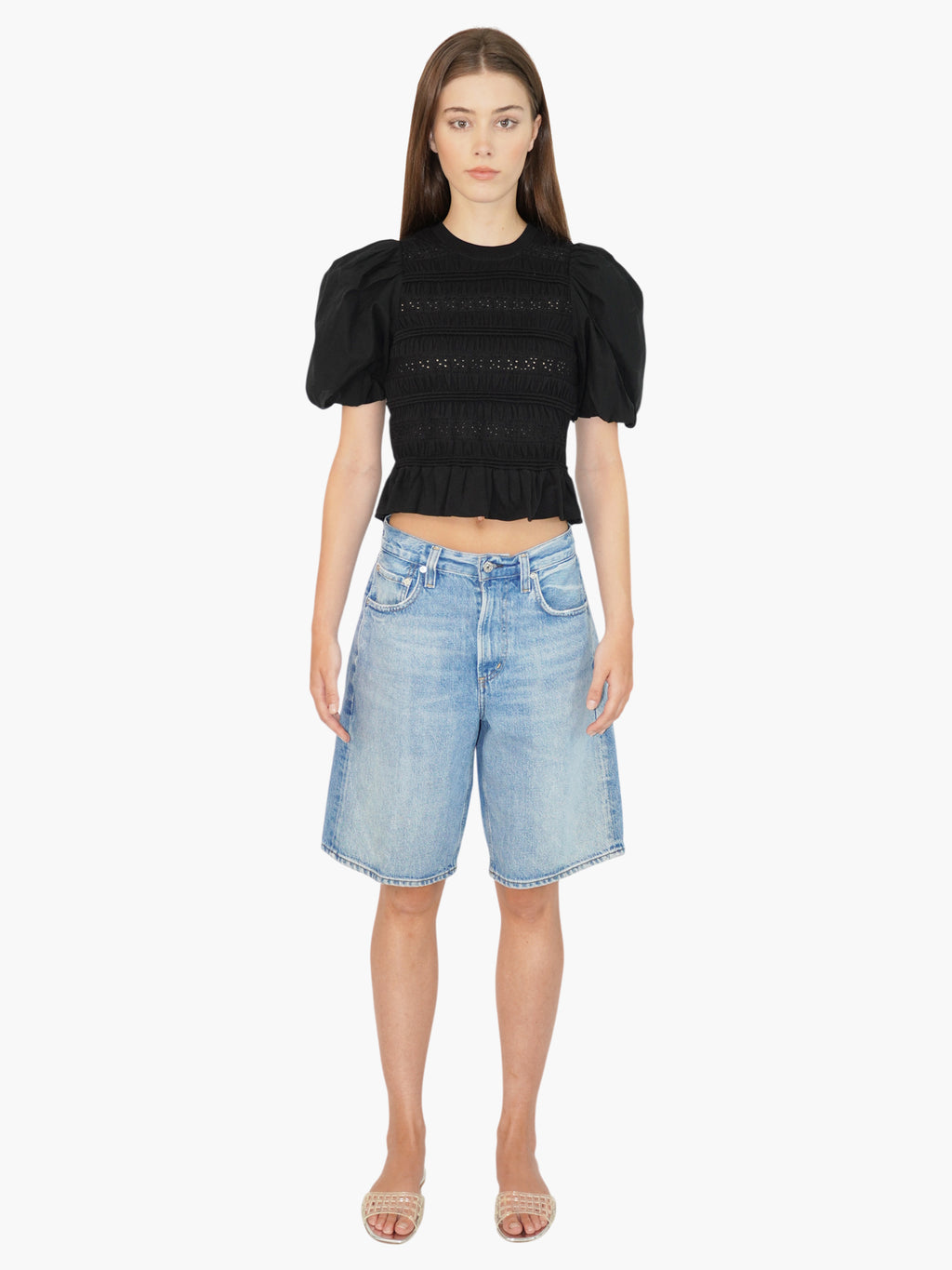 Court Denim Shorts