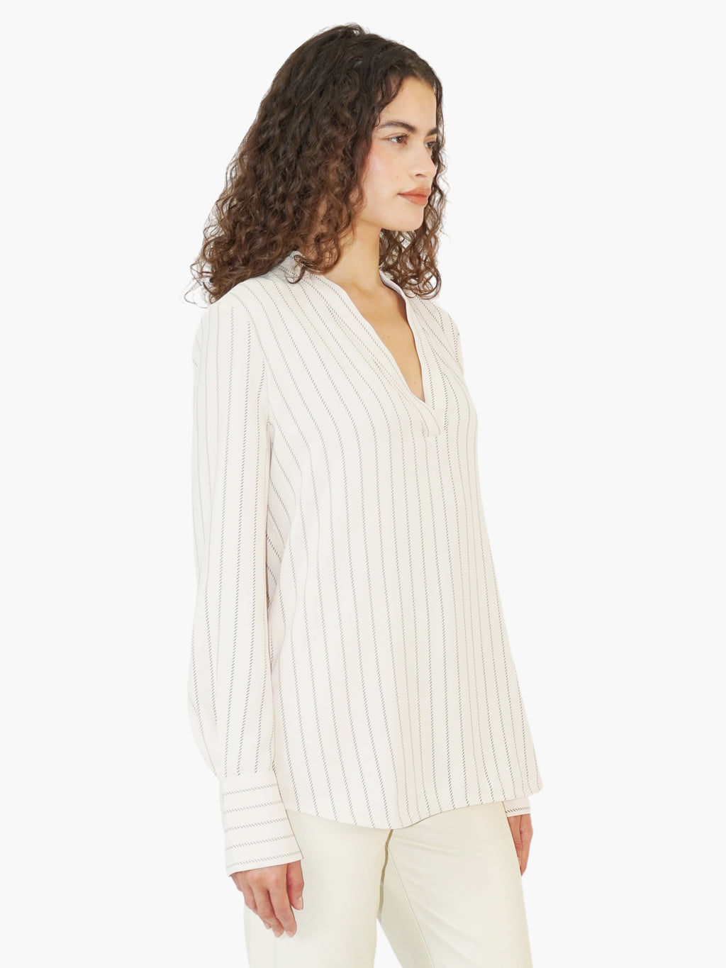 Striped Collared Top