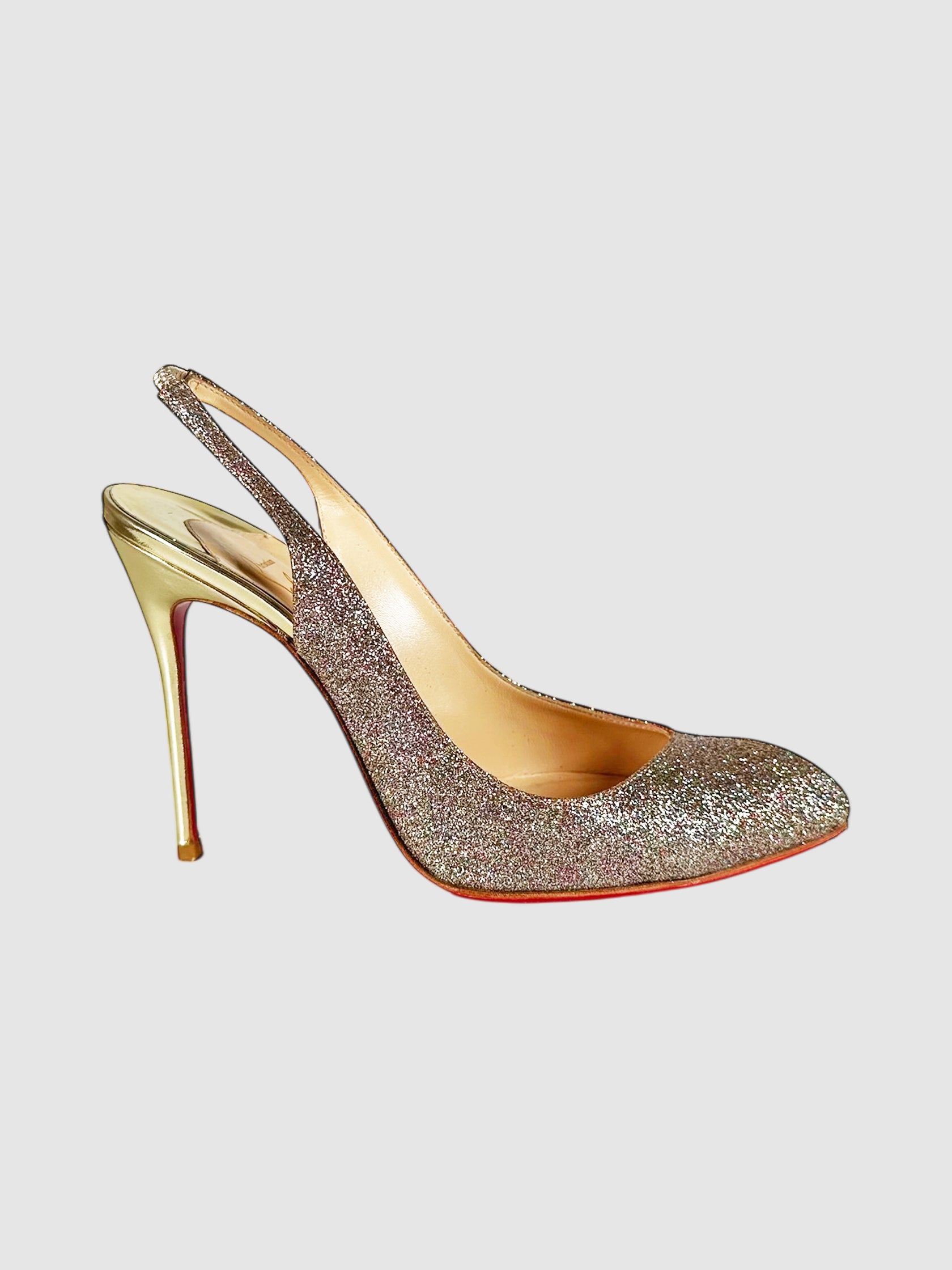 Glitter Corneille Slingback Pumps