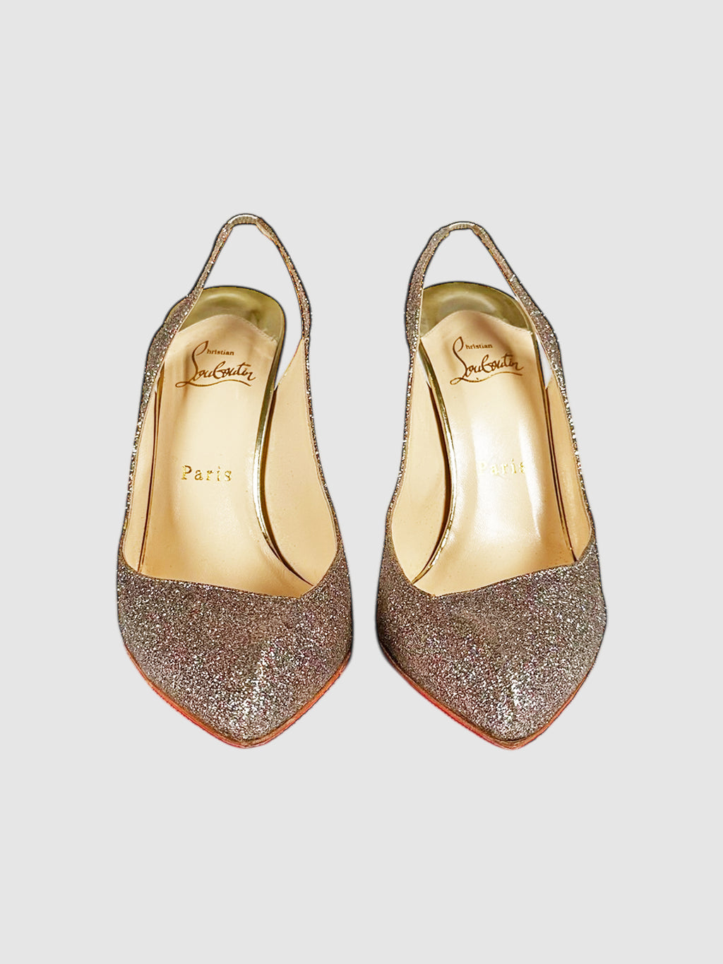 Glitter Corneille Slingback Pumps