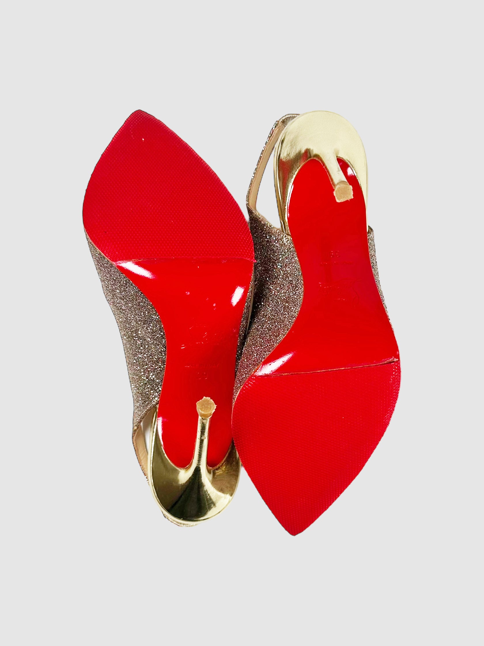 Glitter Corneille Slingback Pumps