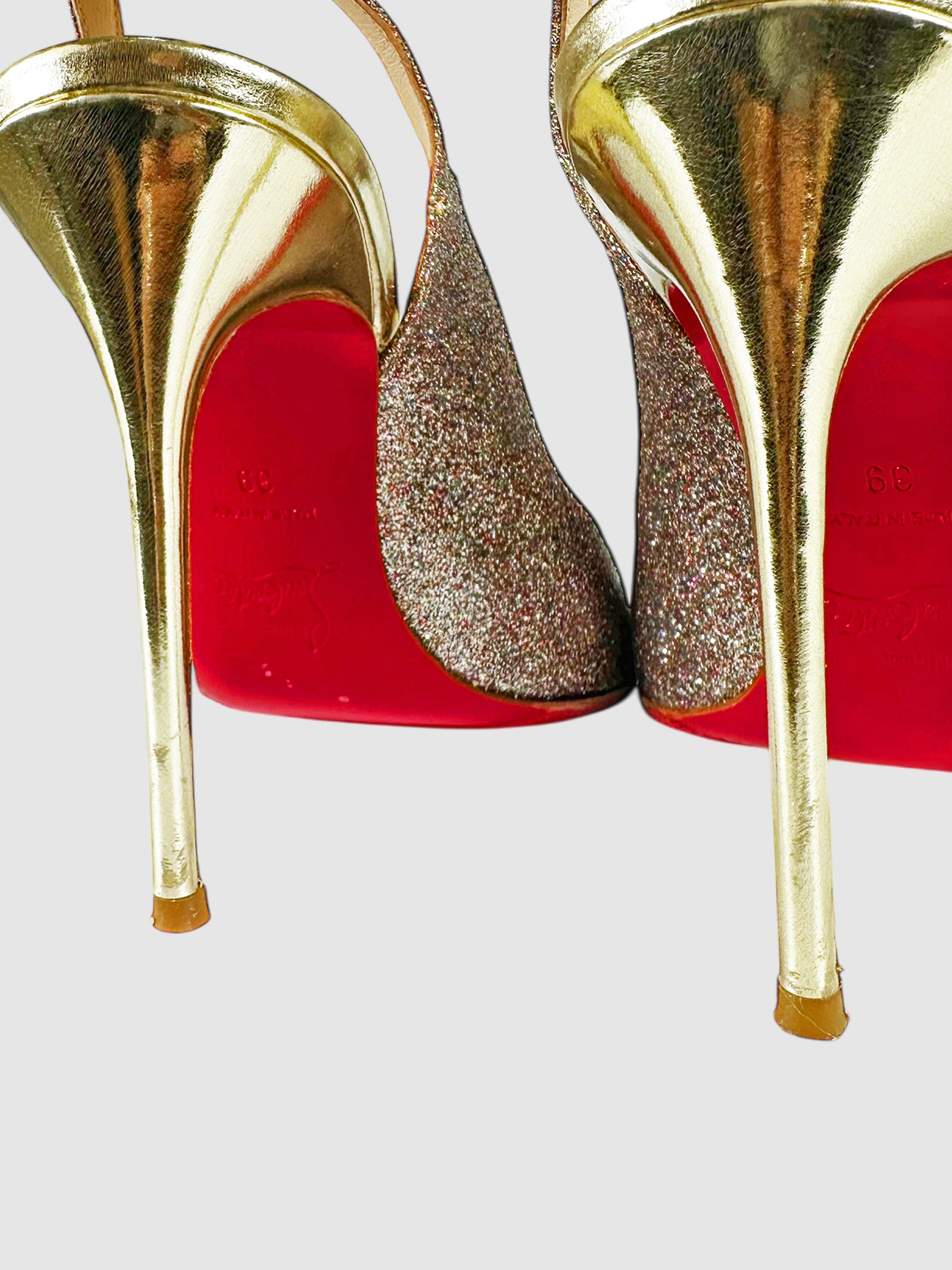 Glitter Corneille Slingback Pumps